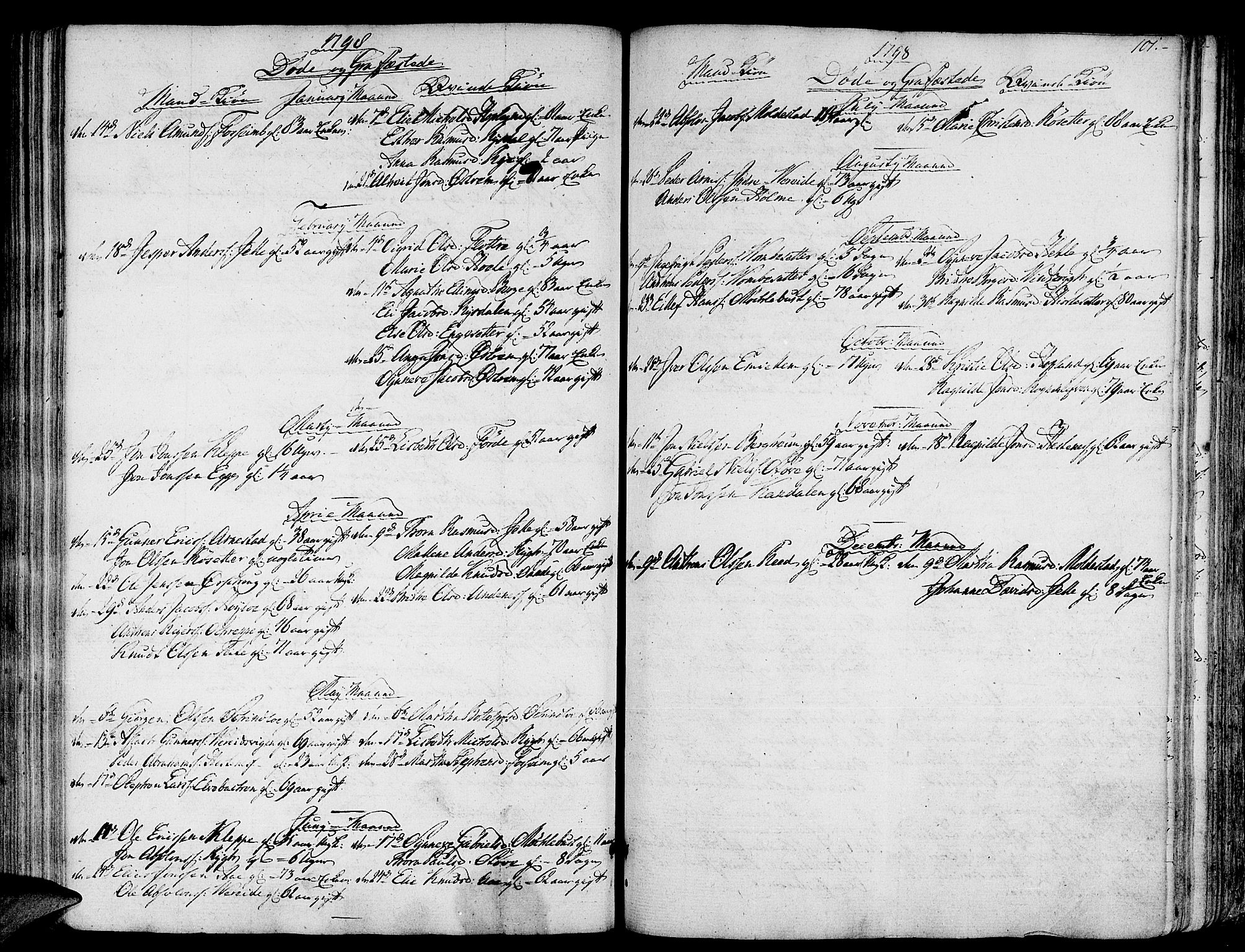 Gloppen sokneprestembete, AV/SAB-A-80101/H/Haa/Haaa/L0005: Parish register (official) no. A 5, 1785-1815, p. 101