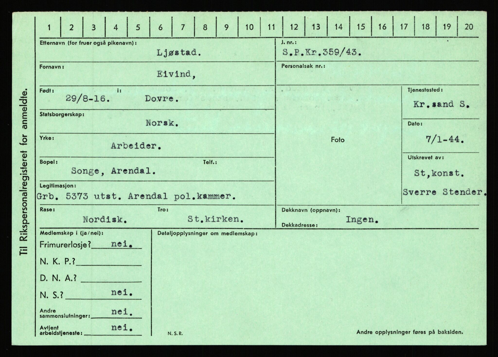 Statspolitiet - Hovedkontoret / Osloavdelingen, AV/RA-S-1329/C/Ca/L0010: Lind - Moksnes, 1943-1945, p. 502