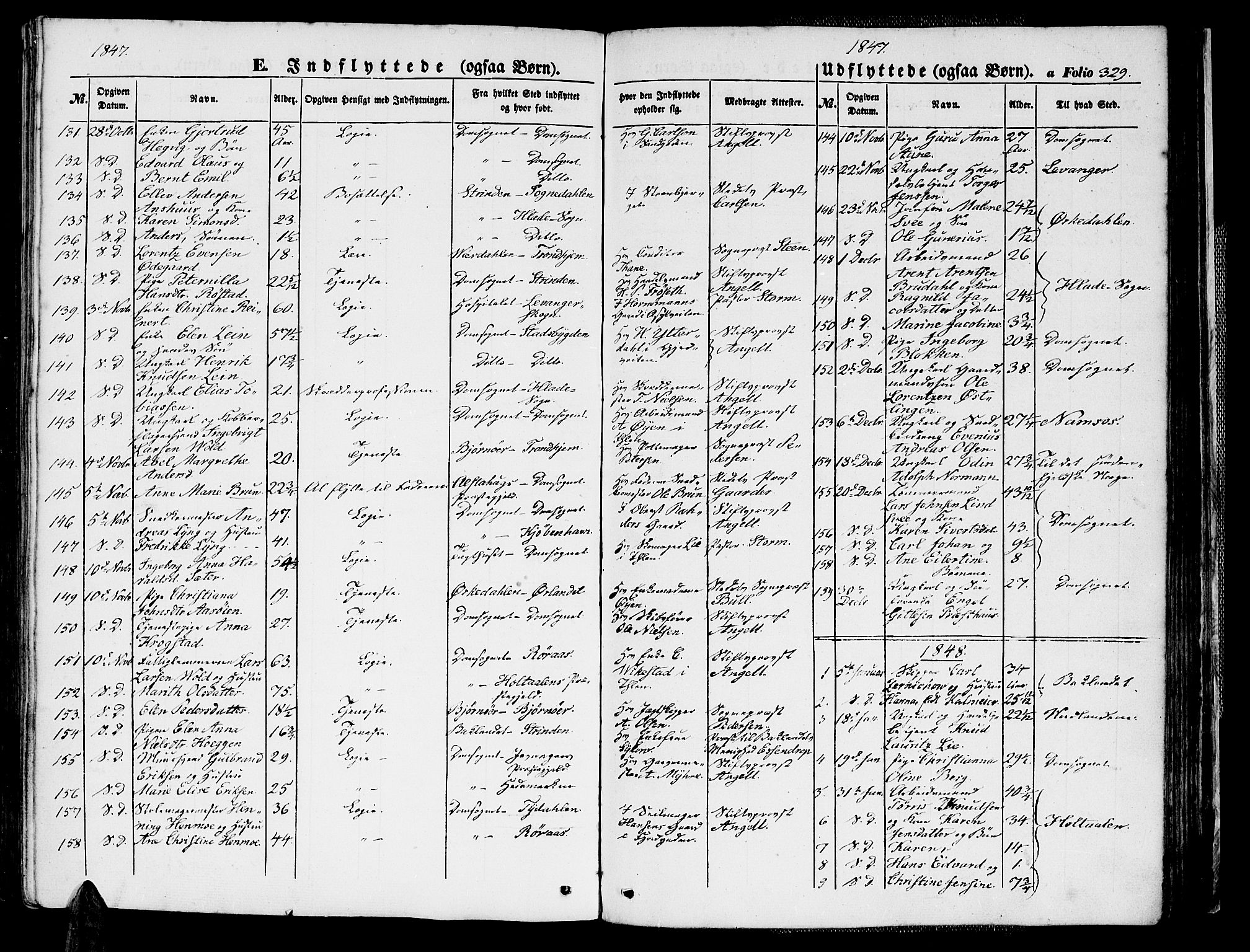 Ministerialprotokoller, klokkerbøker og fødselsregistre - Sør-Trøndelag, SAT/A-1456/602/L0137: Parish register (copy) no. 602C05, 1846-1856, p. 329