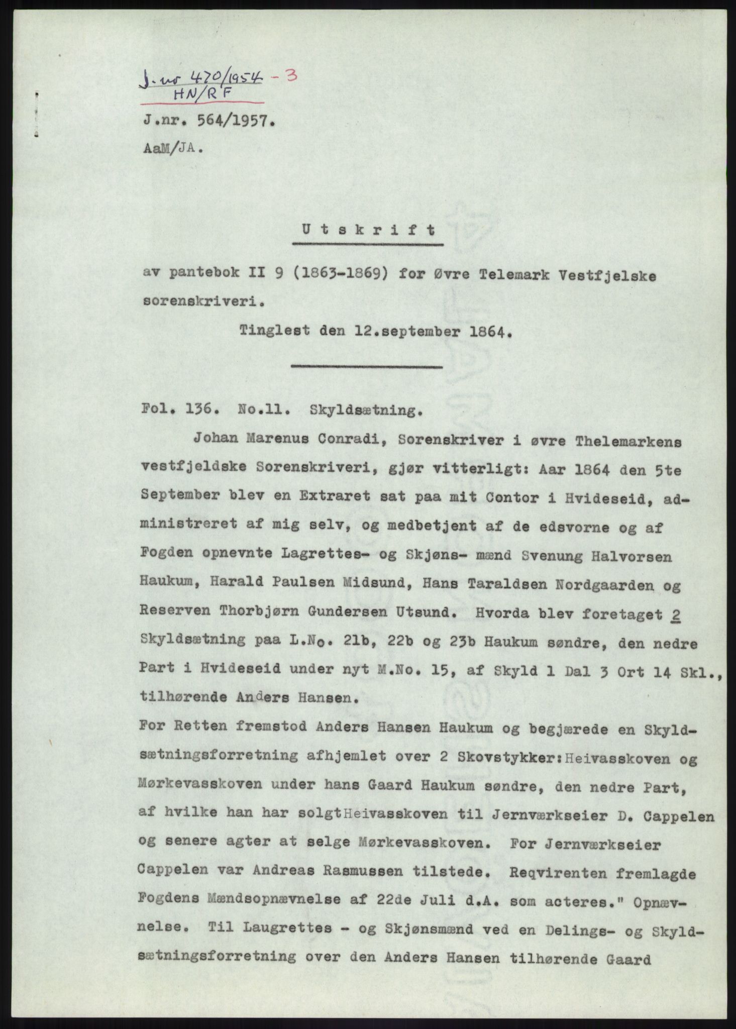 Statsarkivet i Kongsberg, SAKO/A-0001, 1944-1954, p. 100