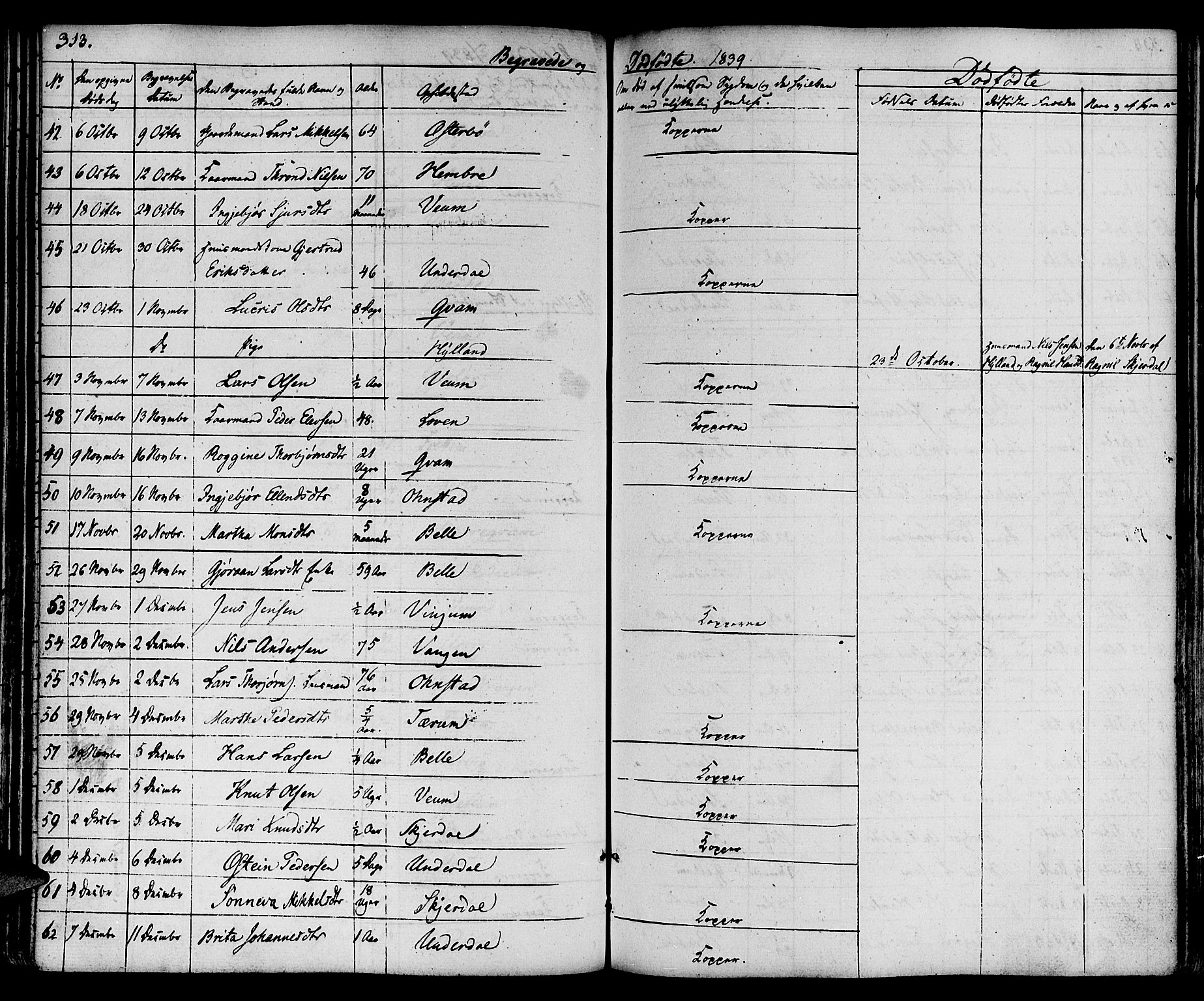 Aurland sokneprestembete, SAB/A-99937/H/Ha/Haa/L0006: Parish register (official) no. A 6, 1821-1859, p. 313