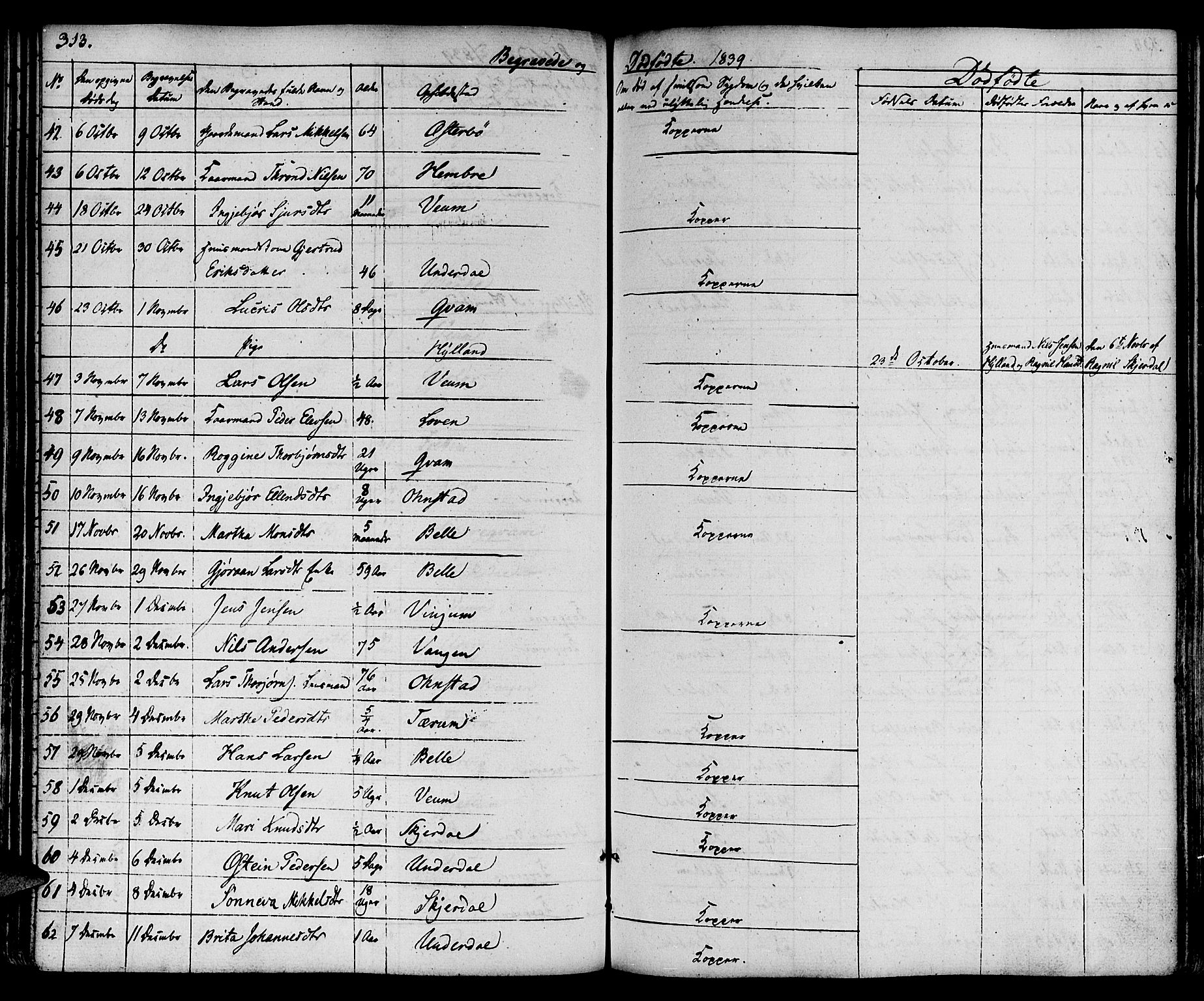Aurland sokneprestembete, AV/SAB-A-99937/H/Ha/Haa/L0006: Parish register (official) no. A 6, 1821-1859, p. 313