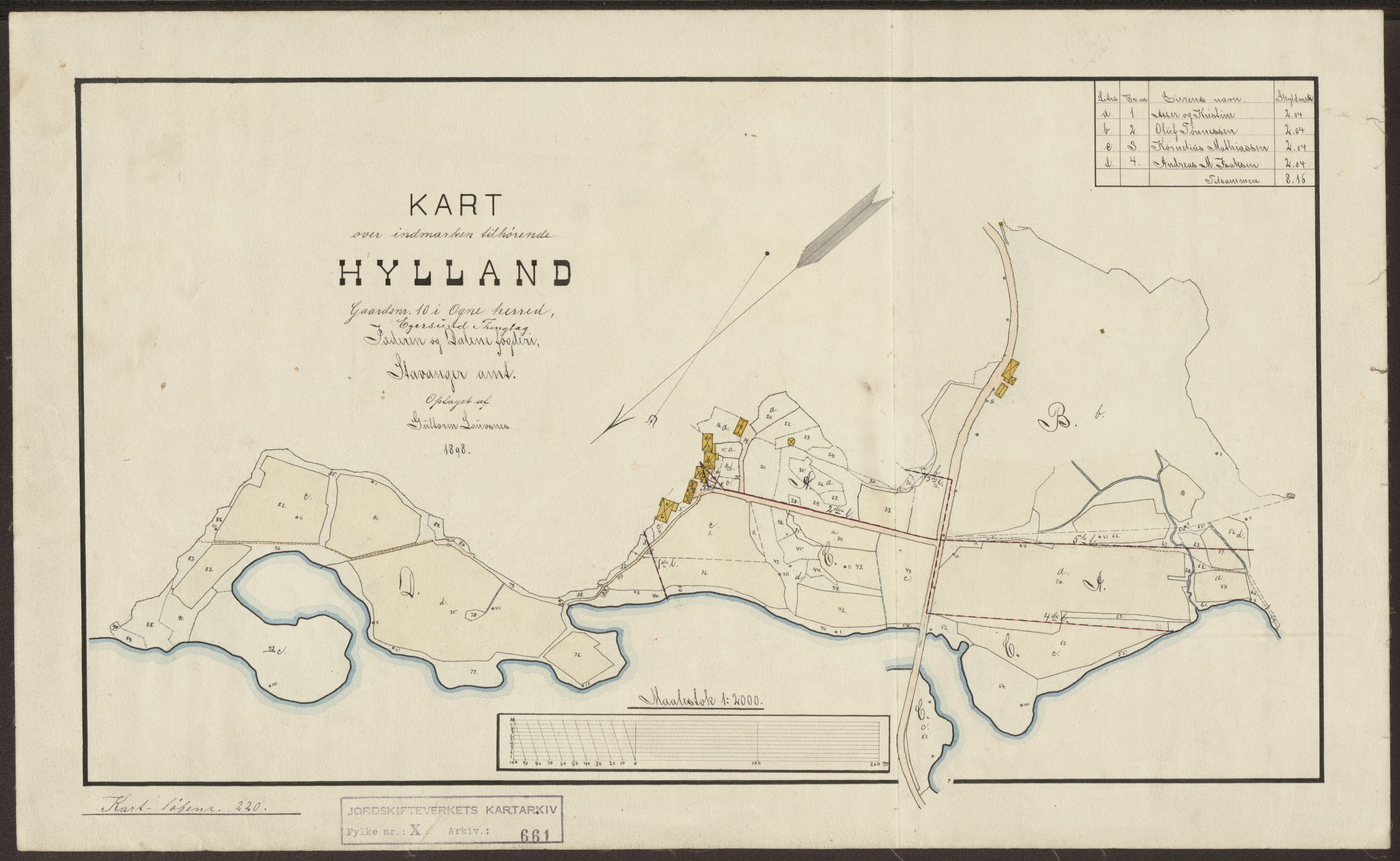 Jordskifteverkets kartarkiv, AV/RA-S-3929/T, 1859-1988, p. 732