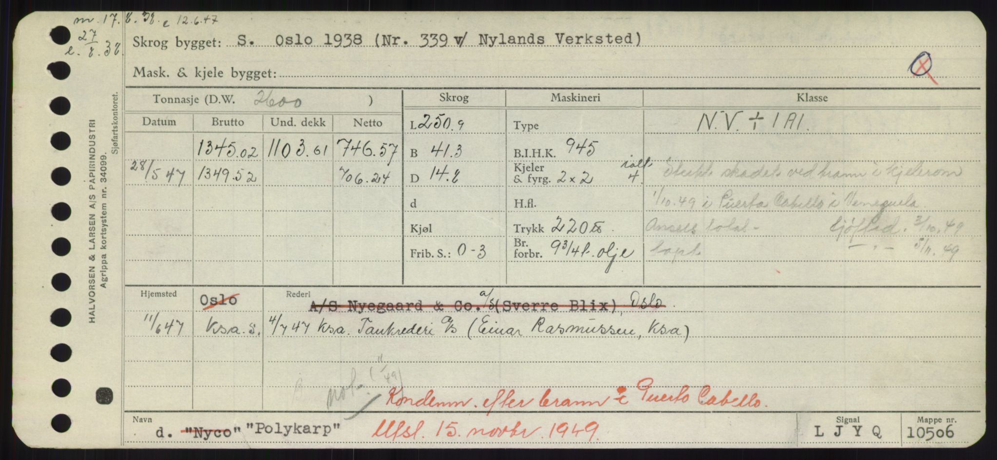 Sjøfartsdirektoratet med forløpere, Skipsmålingen, RA/S-1627/H/Hd/L0029: Fartøy, P, p. 479