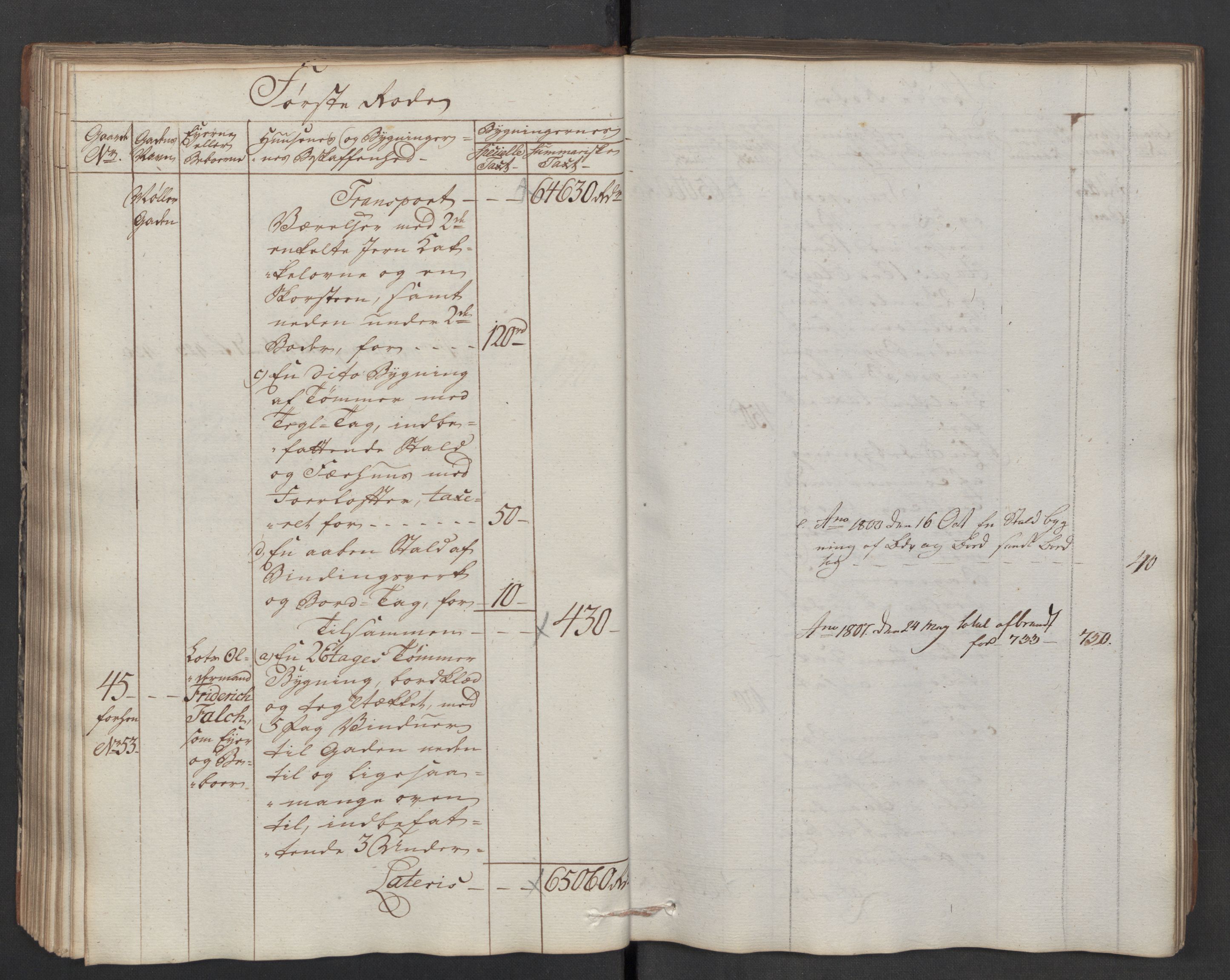 Kommersekollegiet, Brannforsikringskontoret 1767-1814, AV/RA-EA-5458/F/Fa/L0040/0005: Moss / Branntakstprotokoll, 1797, p. 97