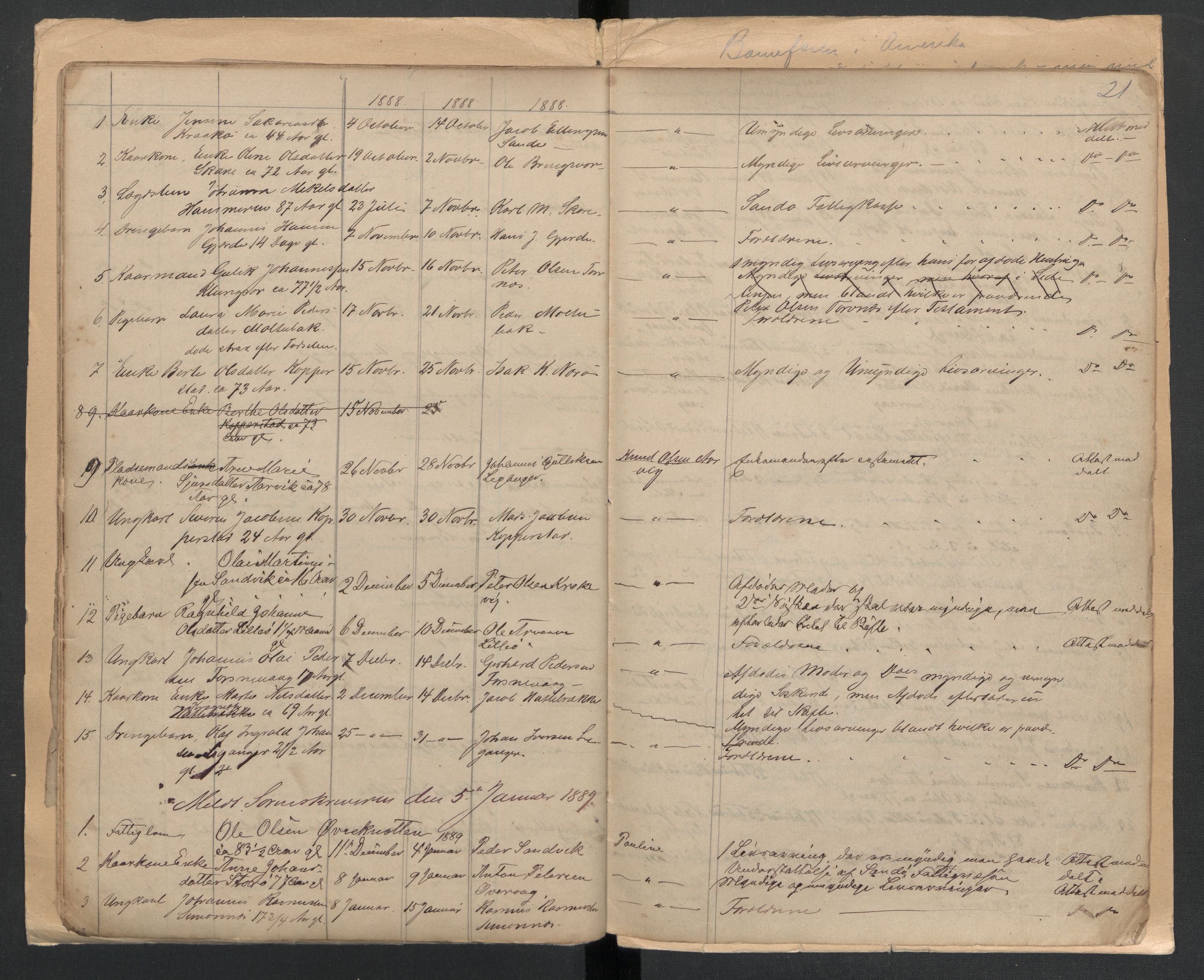 Herøy og Sande lensmannskontor, AV/SAT-A-5655/2/2/L0042: Dødsfallprotokoll, 1883-1890, p. 21