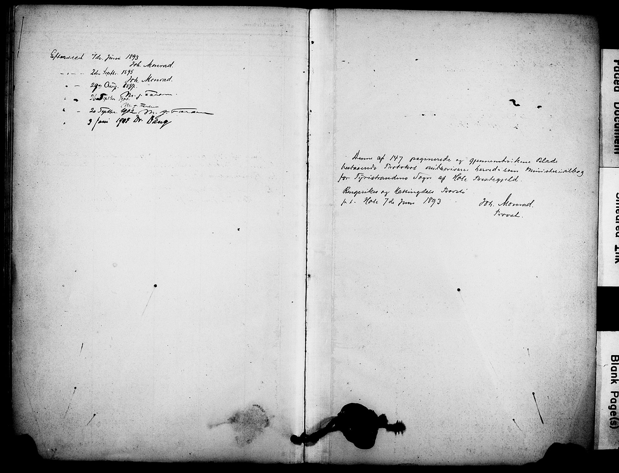 Hole kirkebøker, AV/SAKO-A-228/F/Fb/L0002: Parish register (official) no. II 2, 1892-1906