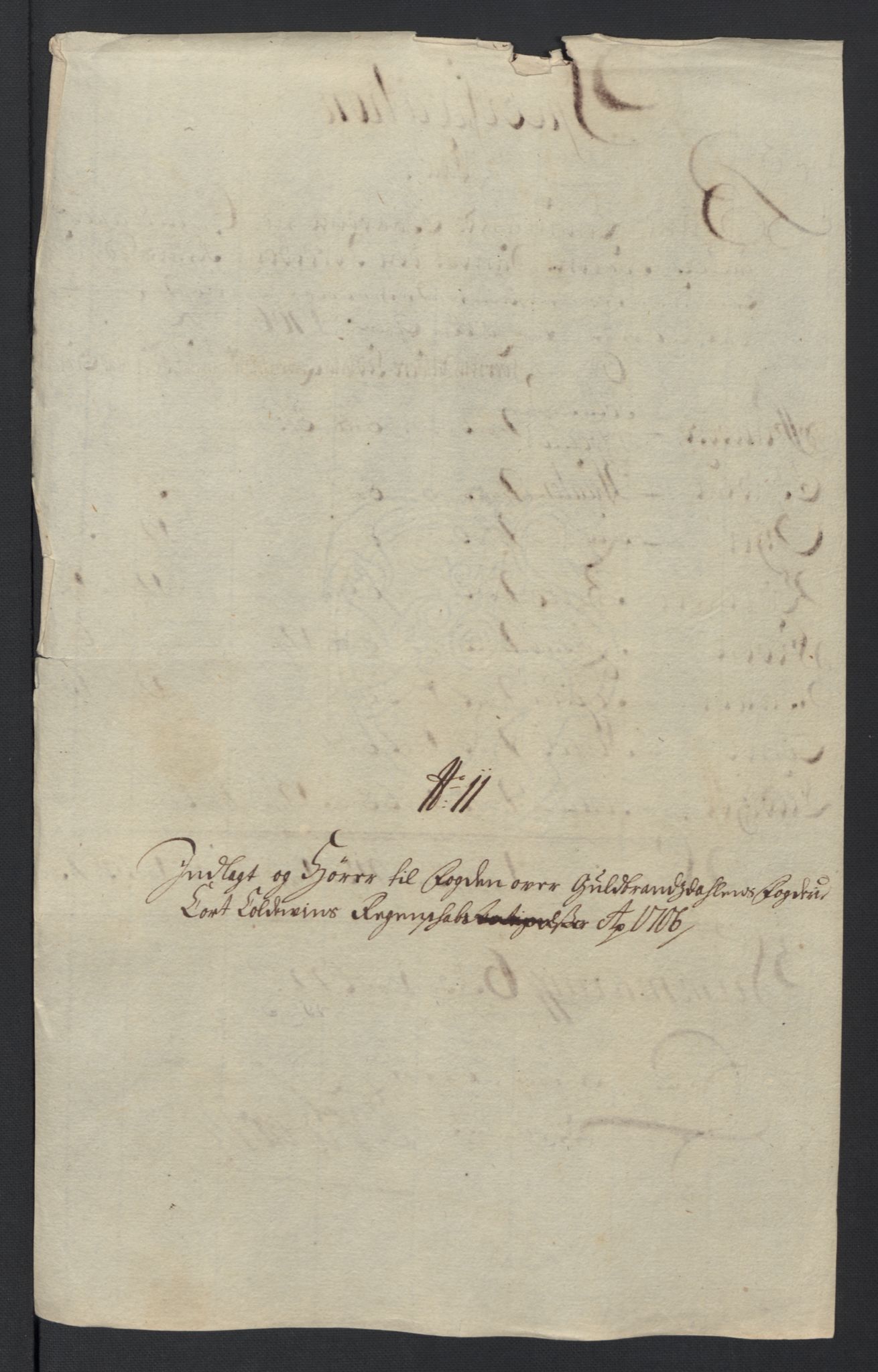 Rentekammeret inntil 1814, Reviderte regnskaper, Fogderegnskap, RA/EA-4092/R17/L1178: Fogderegnskap Gudbrandsdal, 1705-1707, p. 200