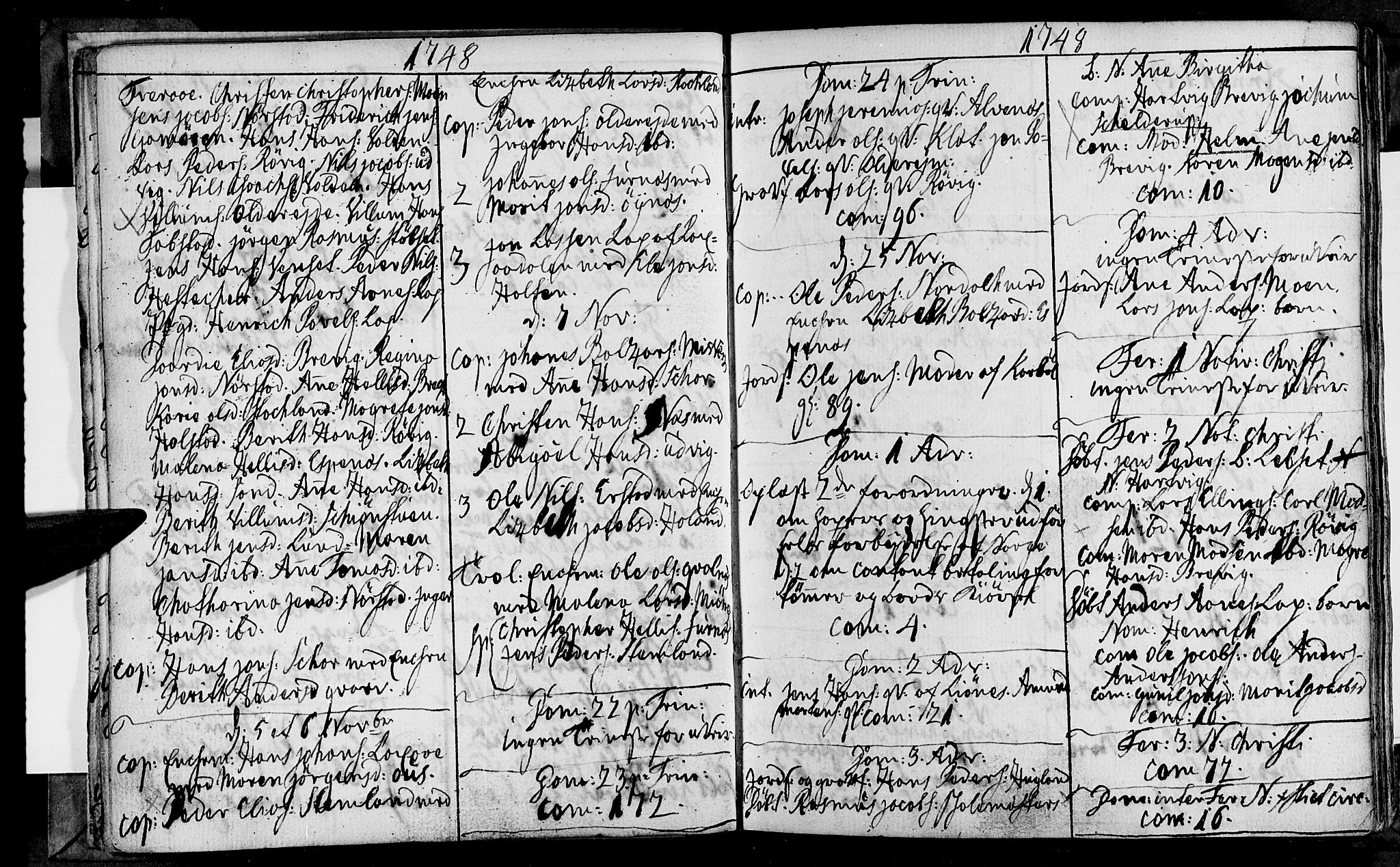 Ministerialprotokoller, klokkerbøker og fødselsregistre - Nordland, AV/SAT-A-1459/852/L0734: Parish register (official) no. 852A04, 1747-1767