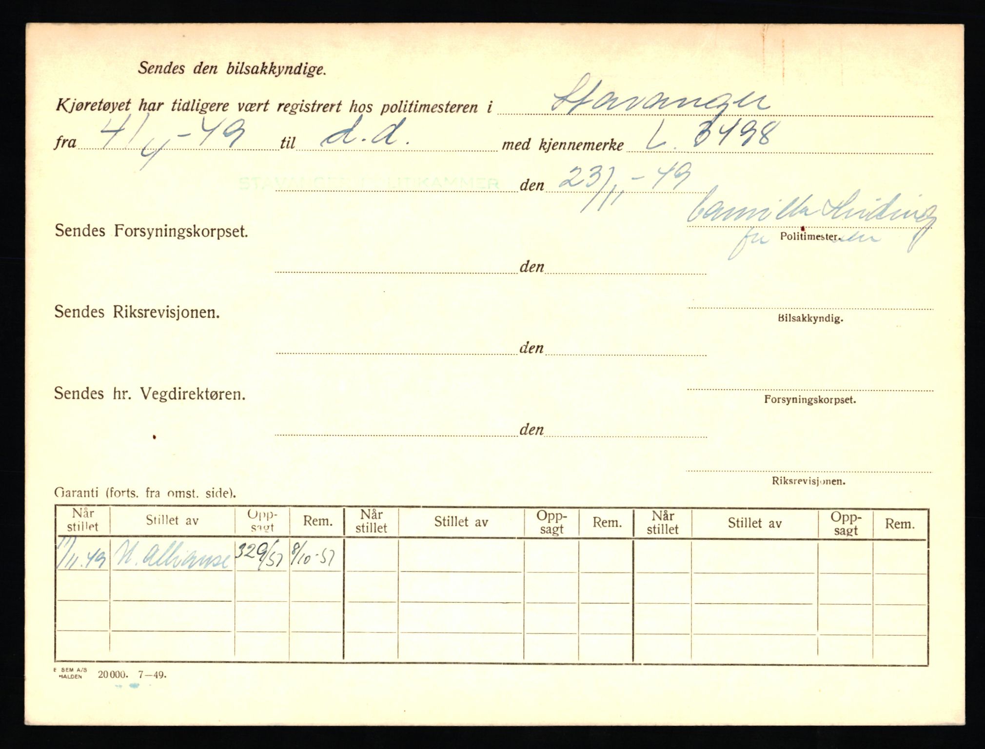 Stavanger trafikkstasjon, AV/SAST-A-101942/0/F/L0014: L-5080 - L-5499, 1930-1971, p. 30