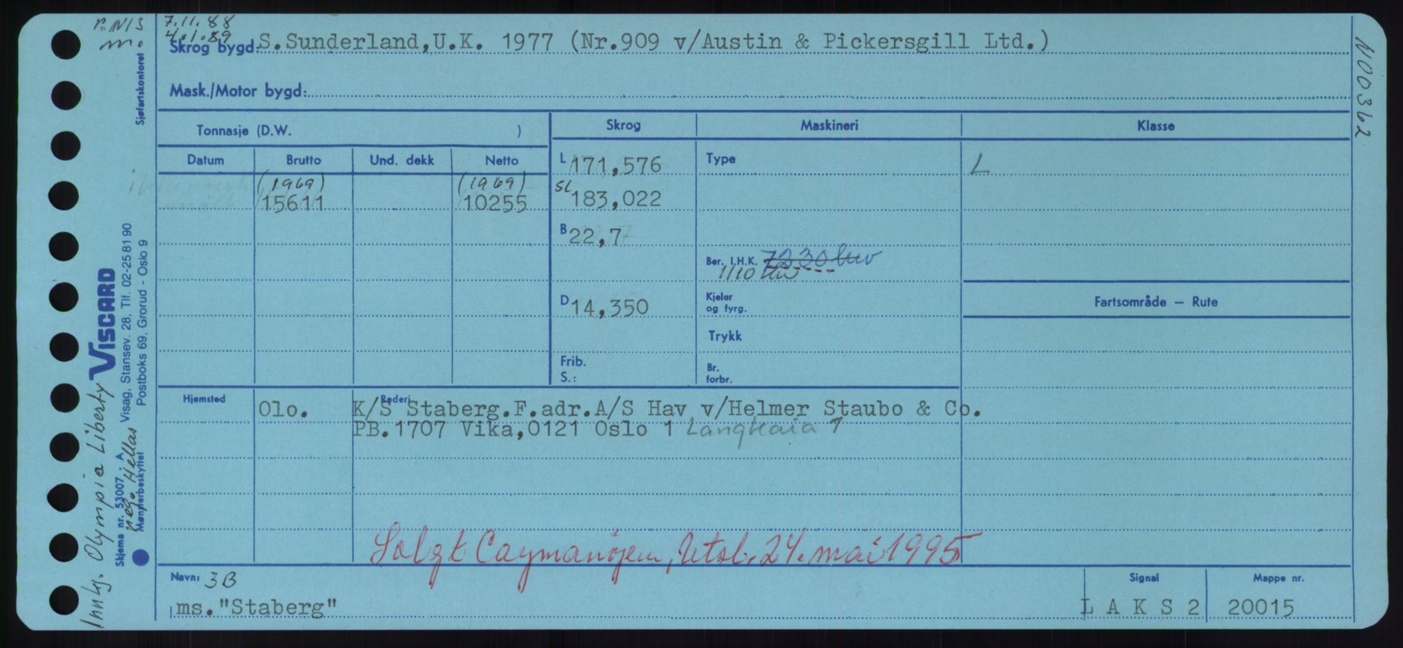 Sjøfartsdirektoratet med forløpere, Skipsmålingen, RA/S-1627/H/Hd/L0036: Fartøy, St, p. 9