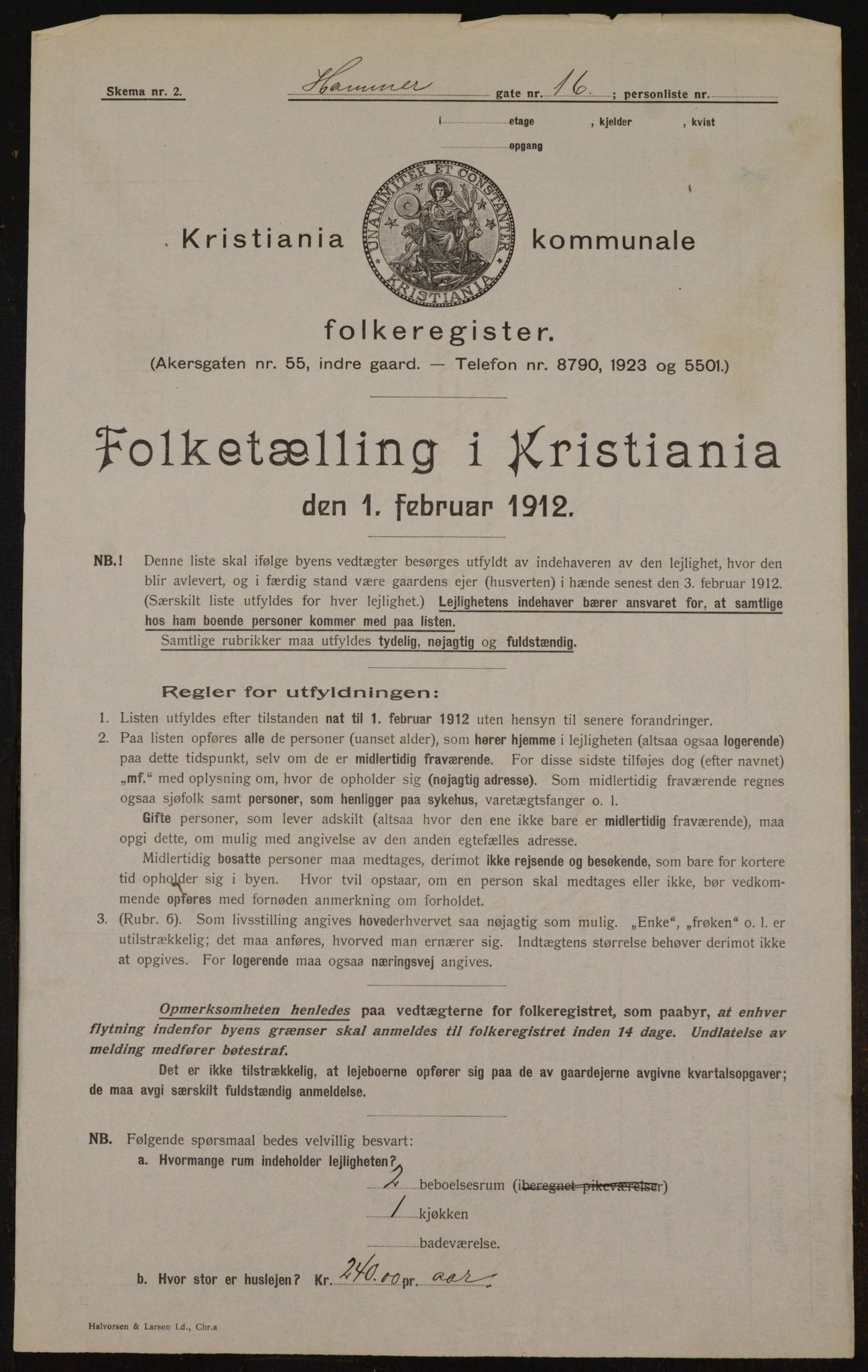 OBA, Municipal Census 1912 for Kristiania, 1912, p. 34351