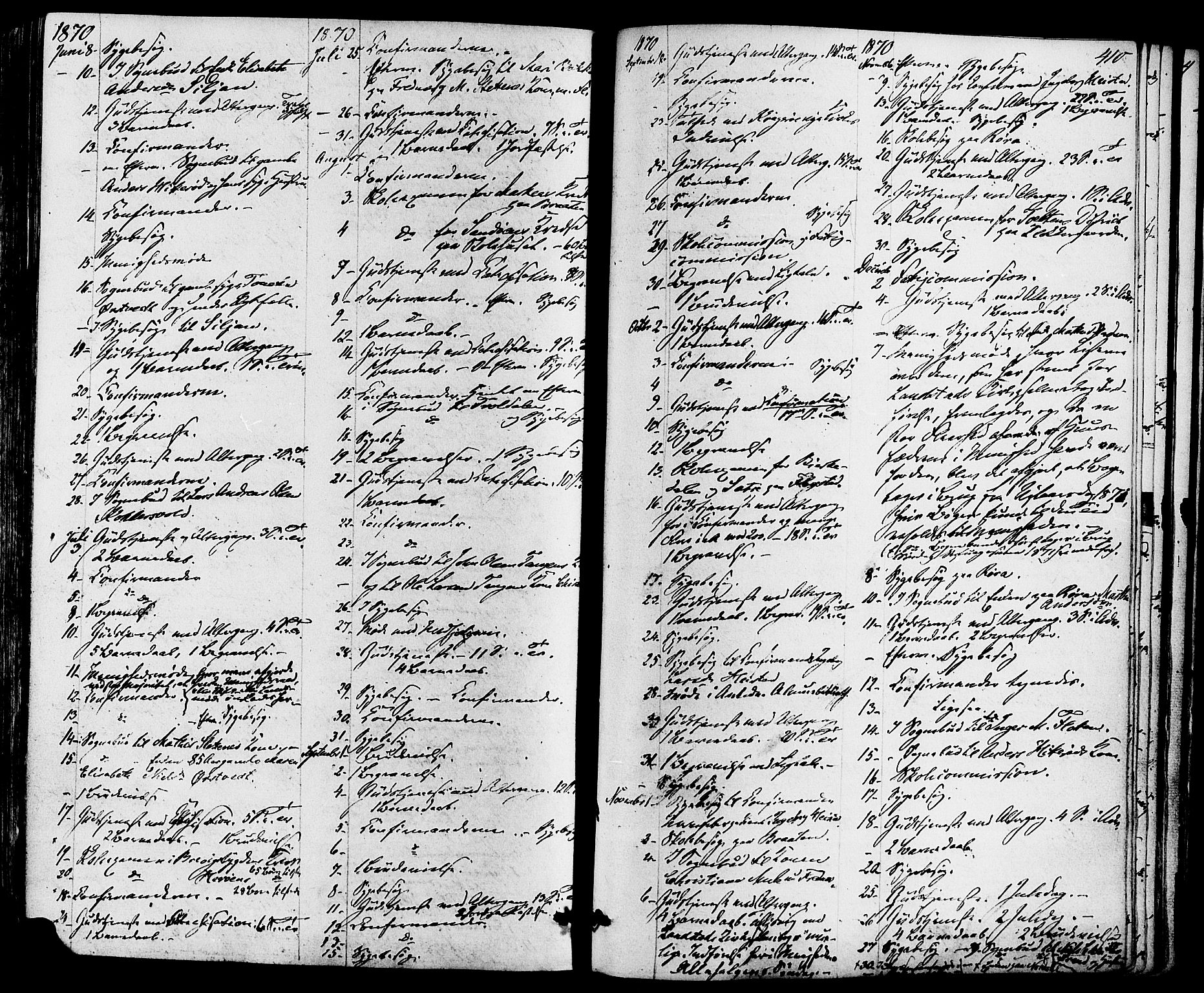 Eidanger kirkebøker, SAKO/A-261/F/Fa/L0010: Parish register (official) no. 10, 1859-1874, p. 410