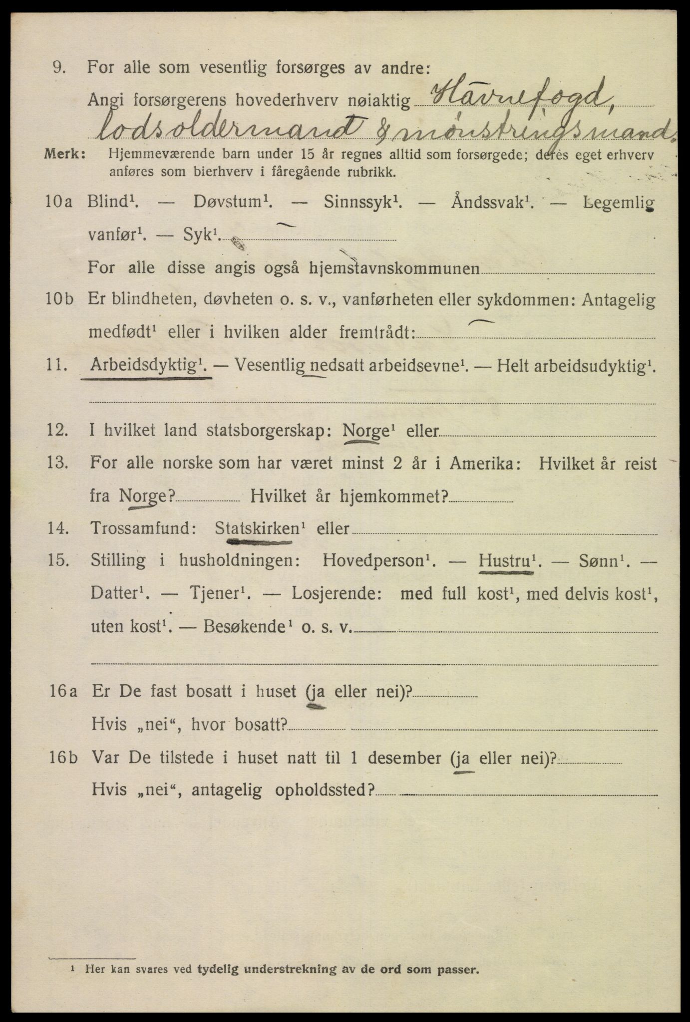 SAK, 1920 census for Mandal, 1920, p. 4184