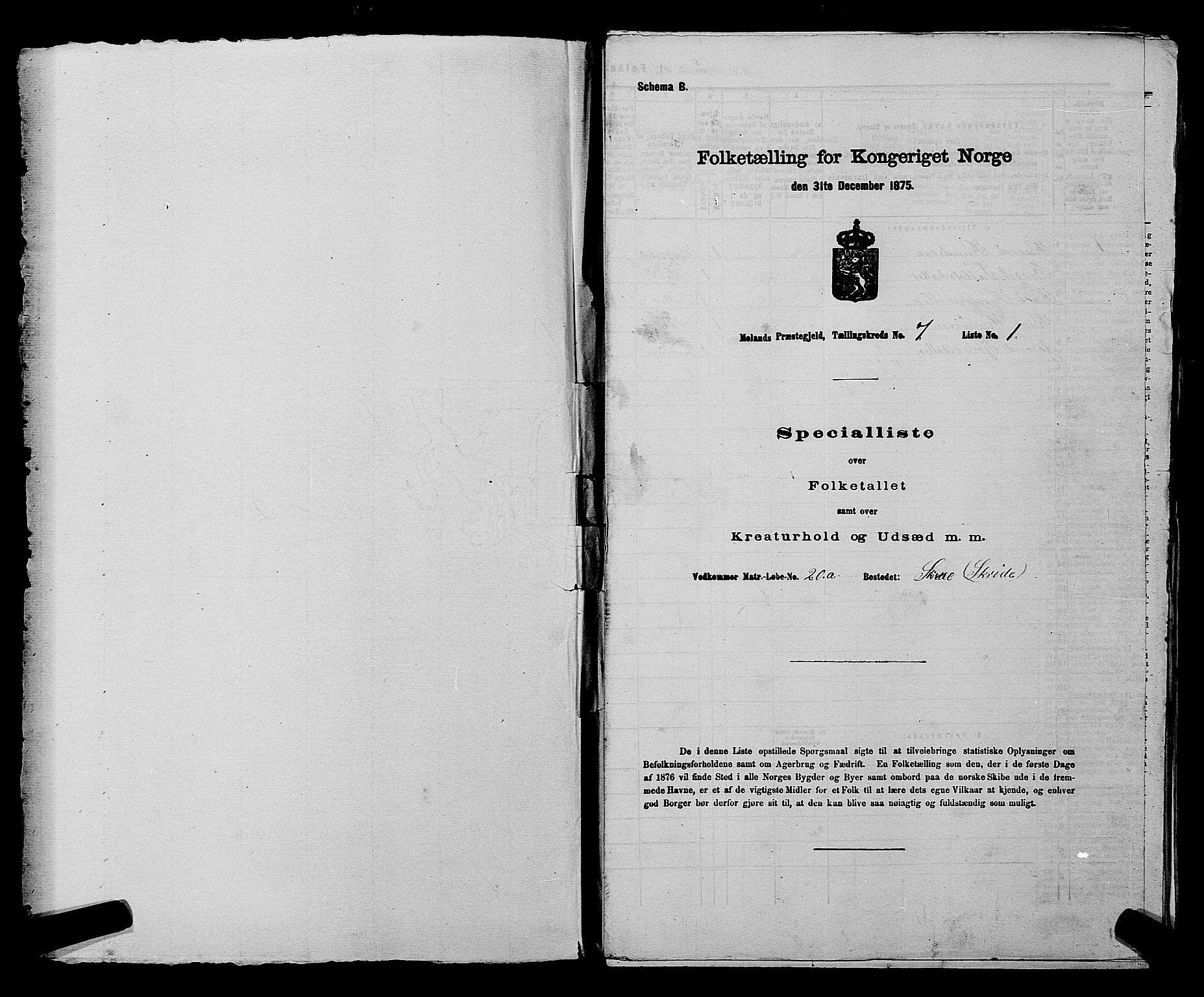 SAKO, 1875 census for 0831P Moland, 1875, p. 621