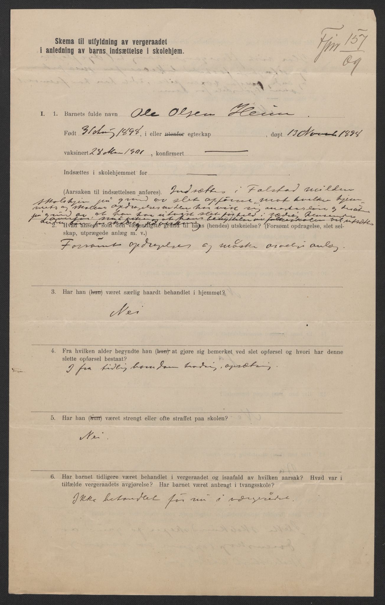 Falstad skolehjem, AV/RA-S-1676/E/Eb/L0009: Elevmapper løpenr. 189-209, 1909-1916, p. 247