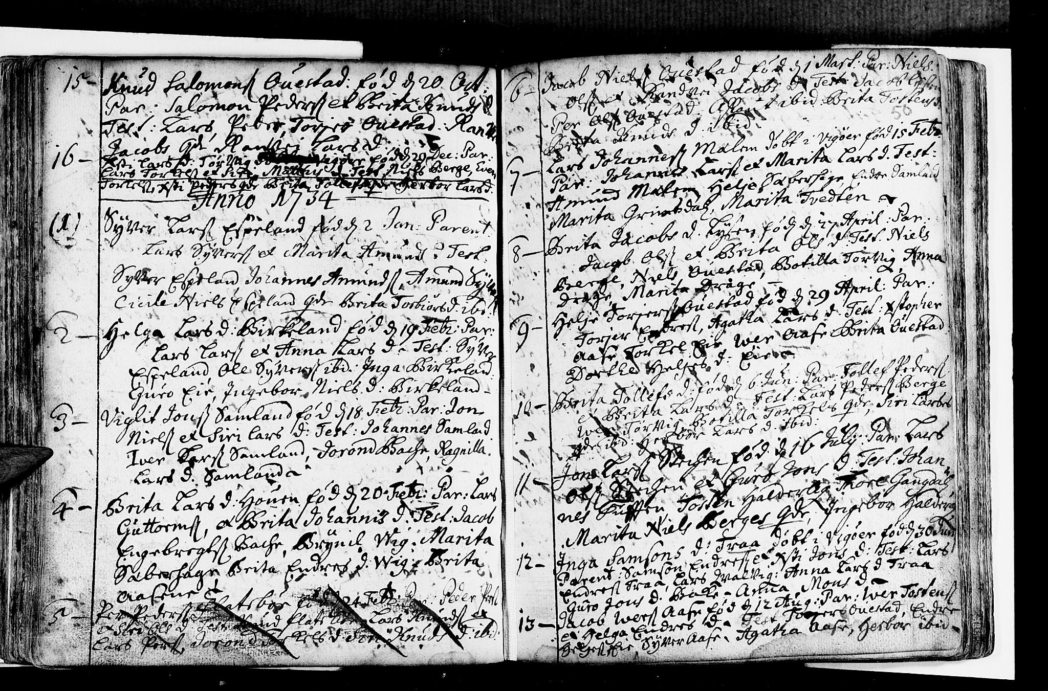 Strandebarm sokneprestembete, SAB/A-78401/H/Haa: Parish register (official) no. A 2 /2, 1727-1750, p. 50