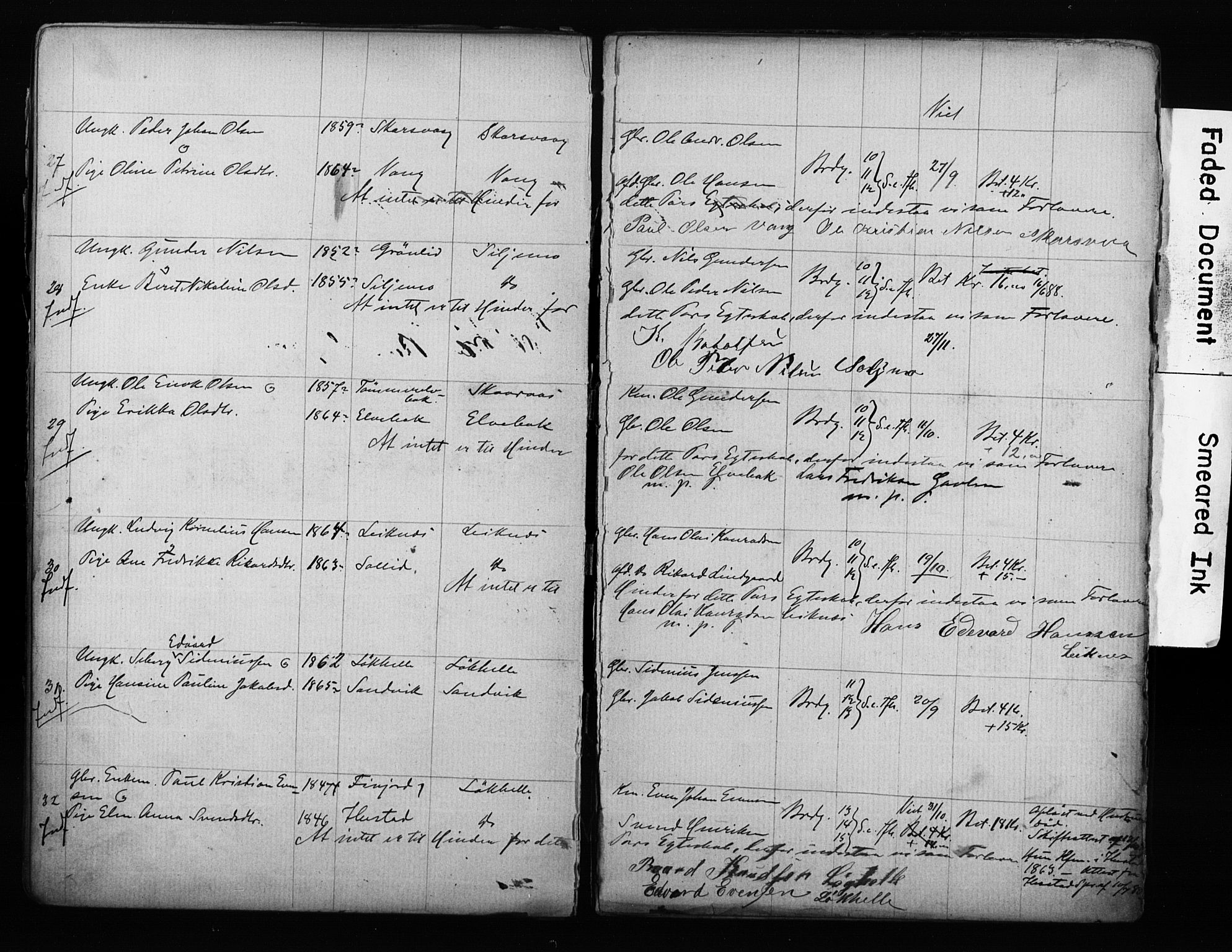 Lenvik sokneprestembete, AV/SATØ-S-1310/I/Ie/L0095: Banns register no. 95, 1868-1890