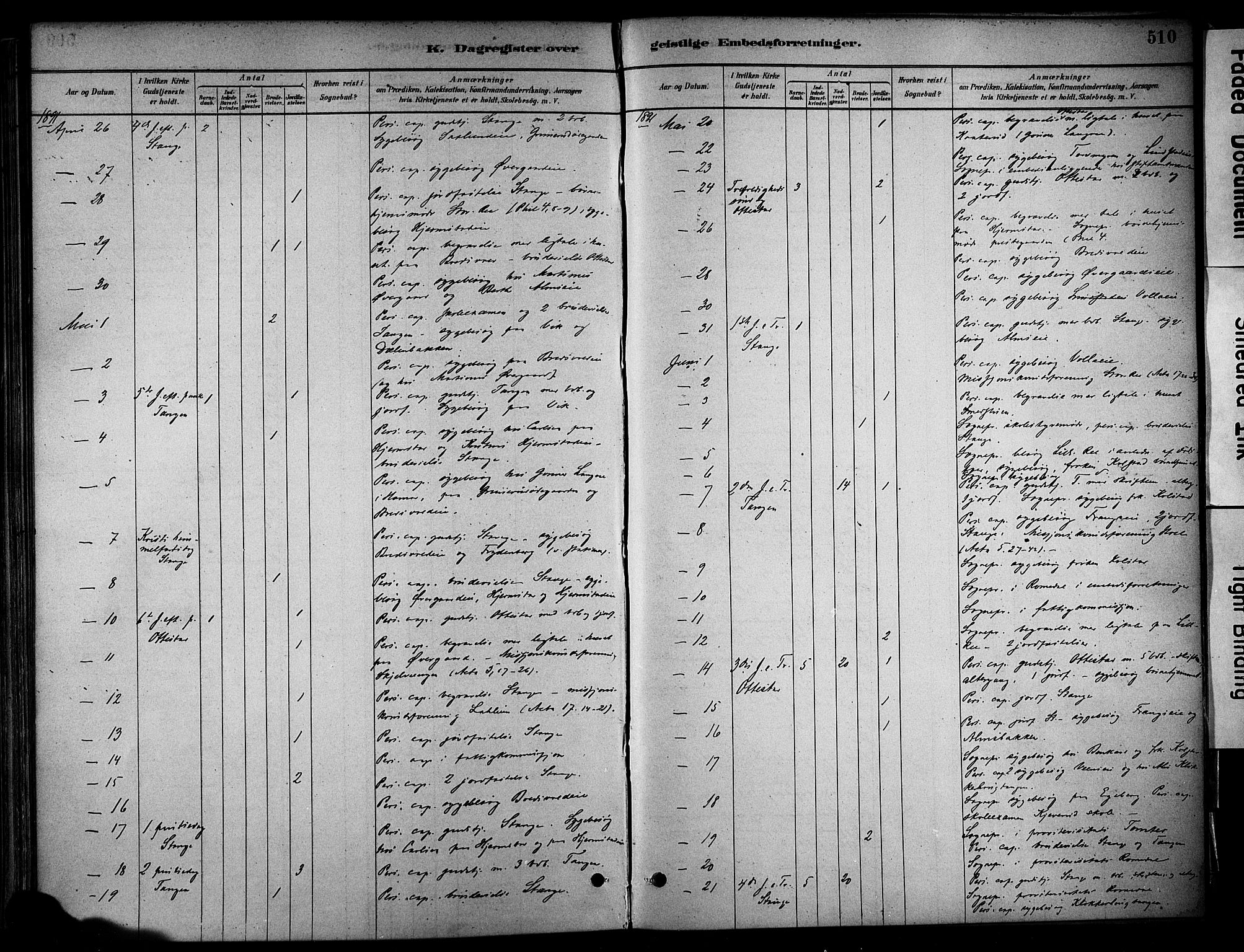 Stange prestekontor, AV/SAH-PREST-002/K/L0017: Parish register (official) no. 17, 1880-1893, p. 510