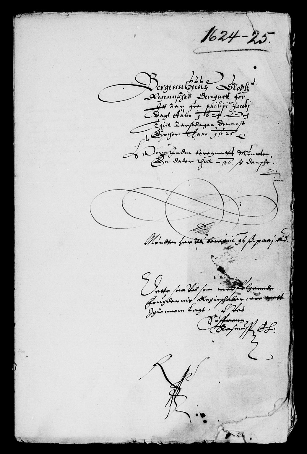 Rentekammeret inntil 1814, Reviderte regnskaper, Lensregnskaper, RA/EA-5023/R/Rb/Rbt/L0037: Bergenhus len, 1623-1625