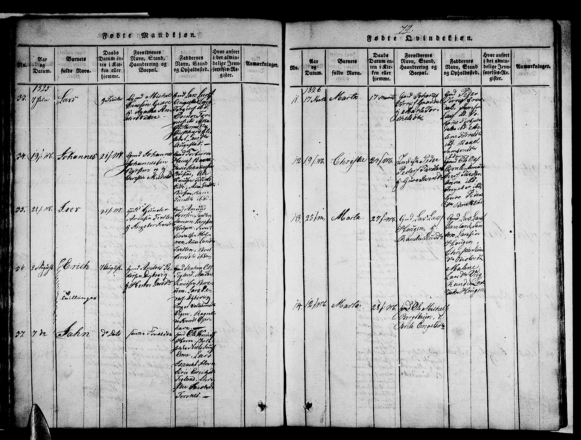 Strandebarm sokneprestembete, AV/SAB-A-78401/H/Haa: Parish register (official) no. A 5, 1816-1826, p. 79