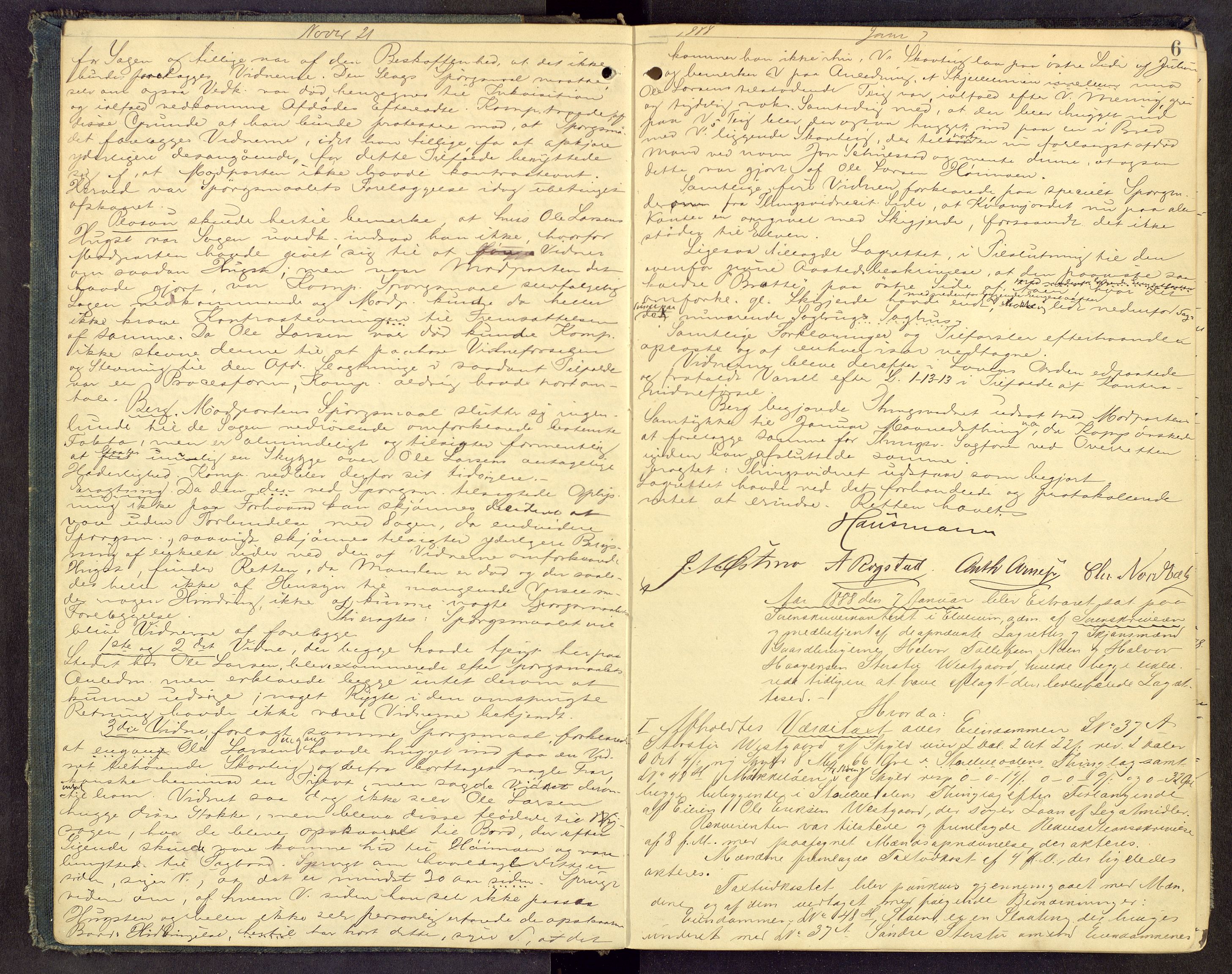 Sør-Østerdal sorenskriveri, AV/SAH-TING-018/G/Gc/L0030: Ekstrarettsprotokoll, 1887-1898, p. 5b-6a