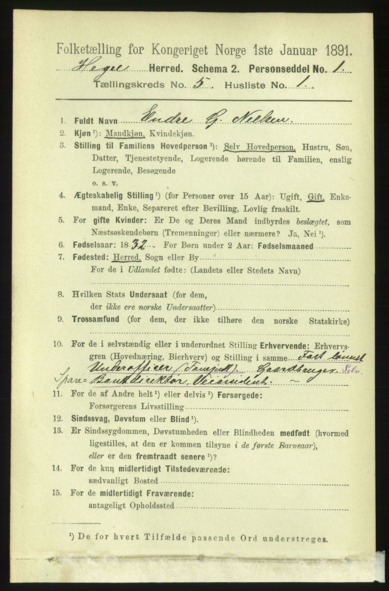 RA, 1891 census for 1712 Hegra, 1891, p. 2010