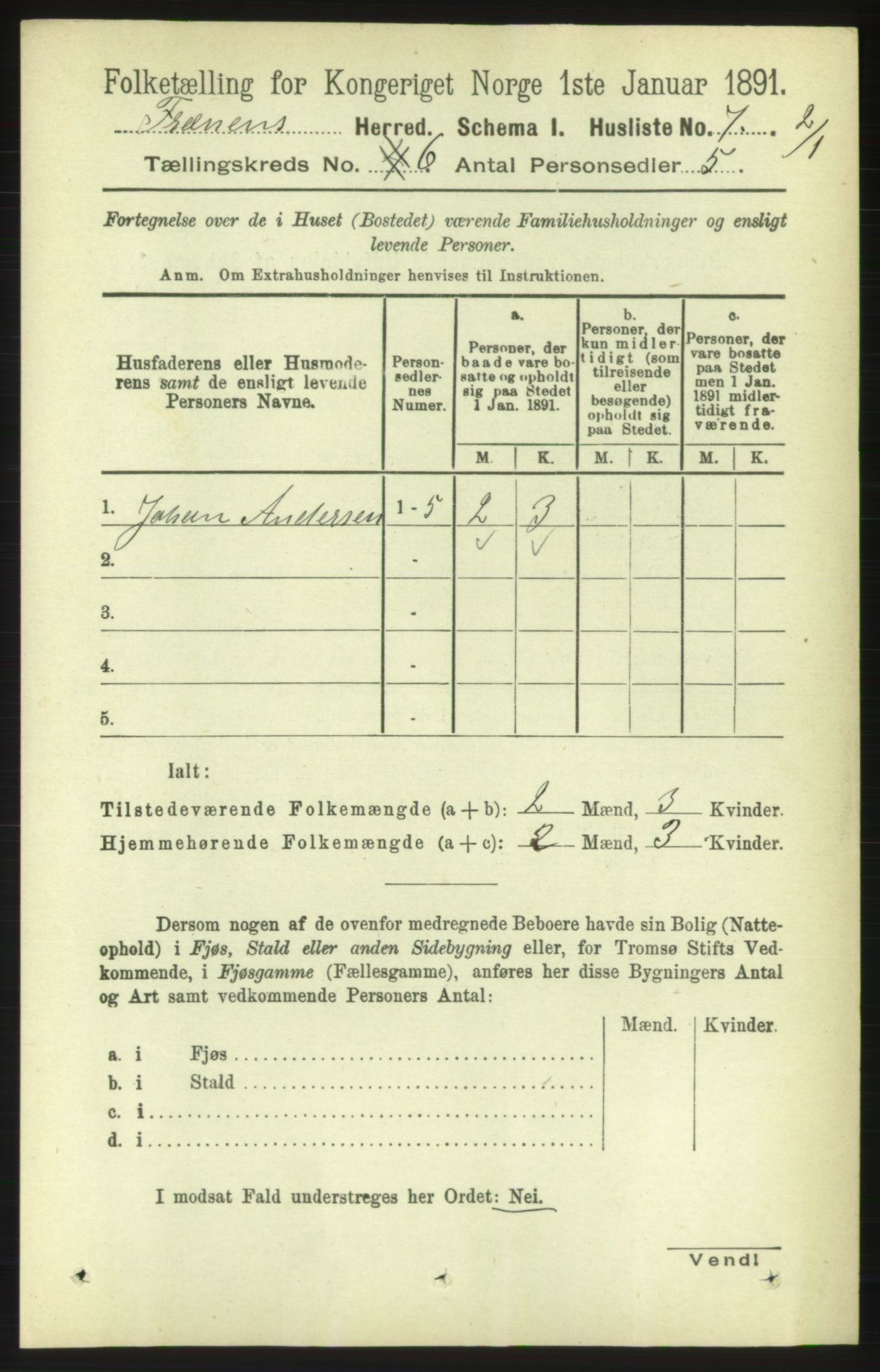 RA, 1891 census for 1548 Fræna, 1891, p. 1792