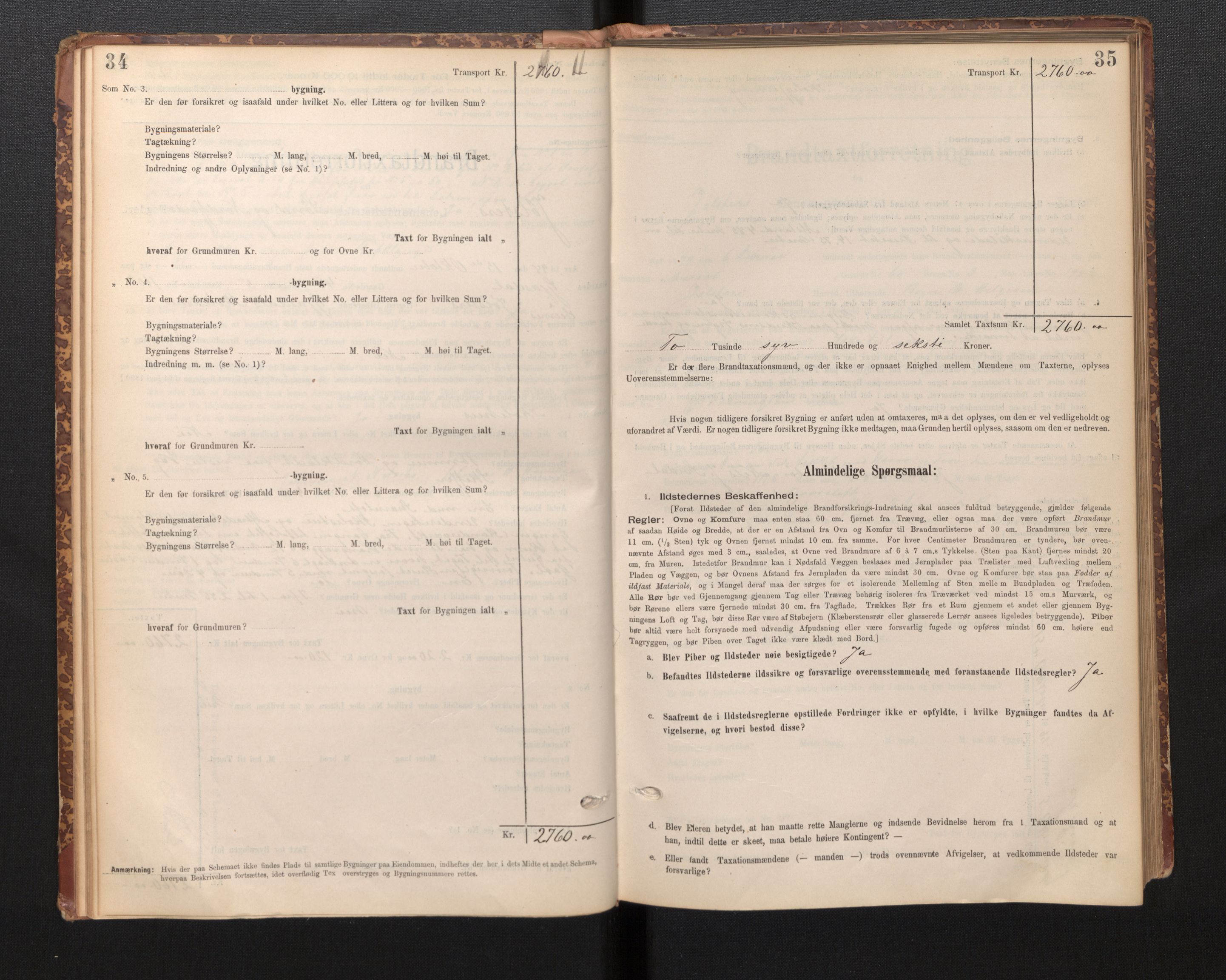 Lensmannen i Jølster, AV/SAB-A-28701/0012/L0004: Branntakstprotokoll, skjematakst, 1895-1923, p. 34-35