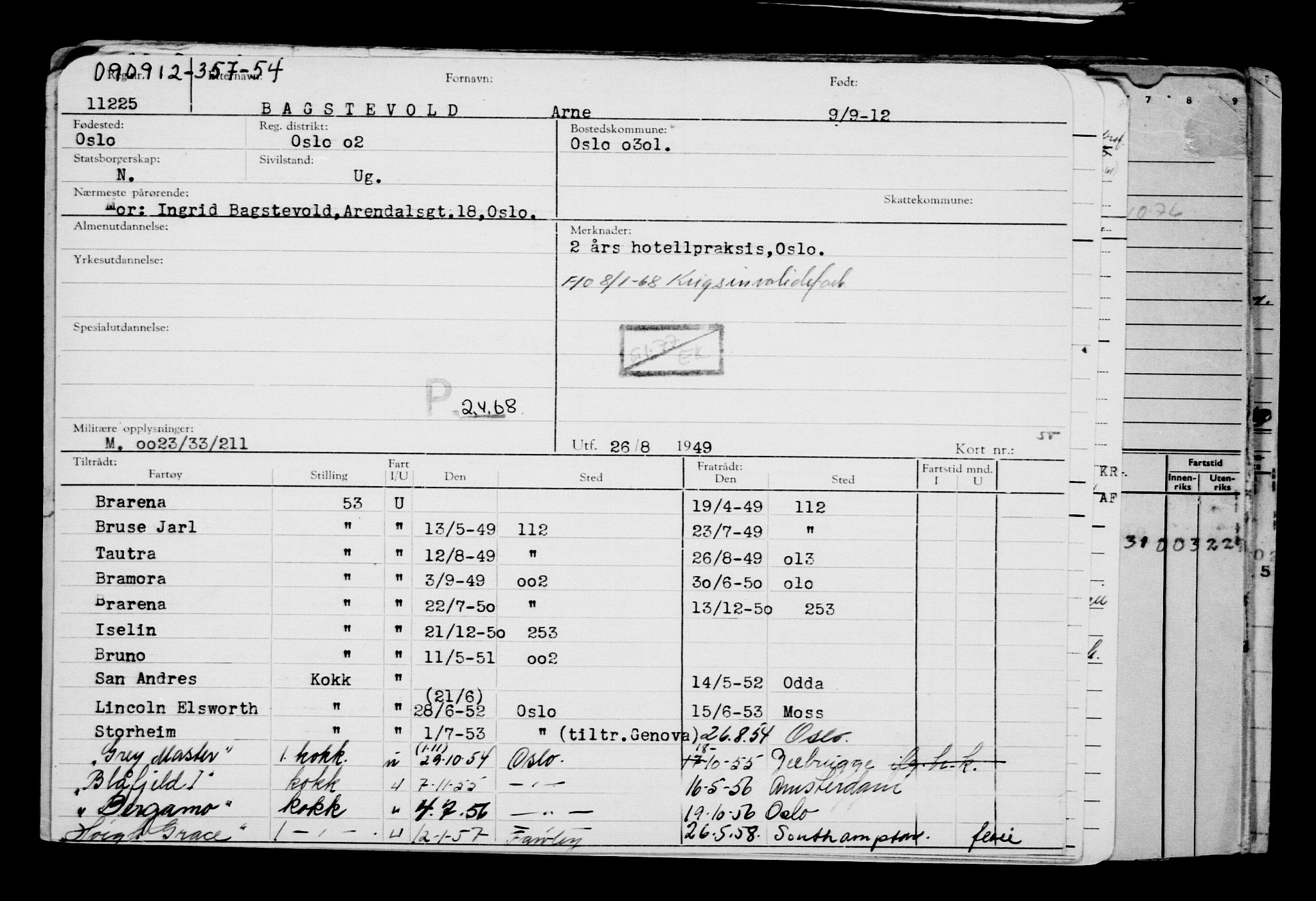 Direktoratet for sjømenn, RA/S-3545/G/Gb/L0107: Hovedkort, 1912, p. 149