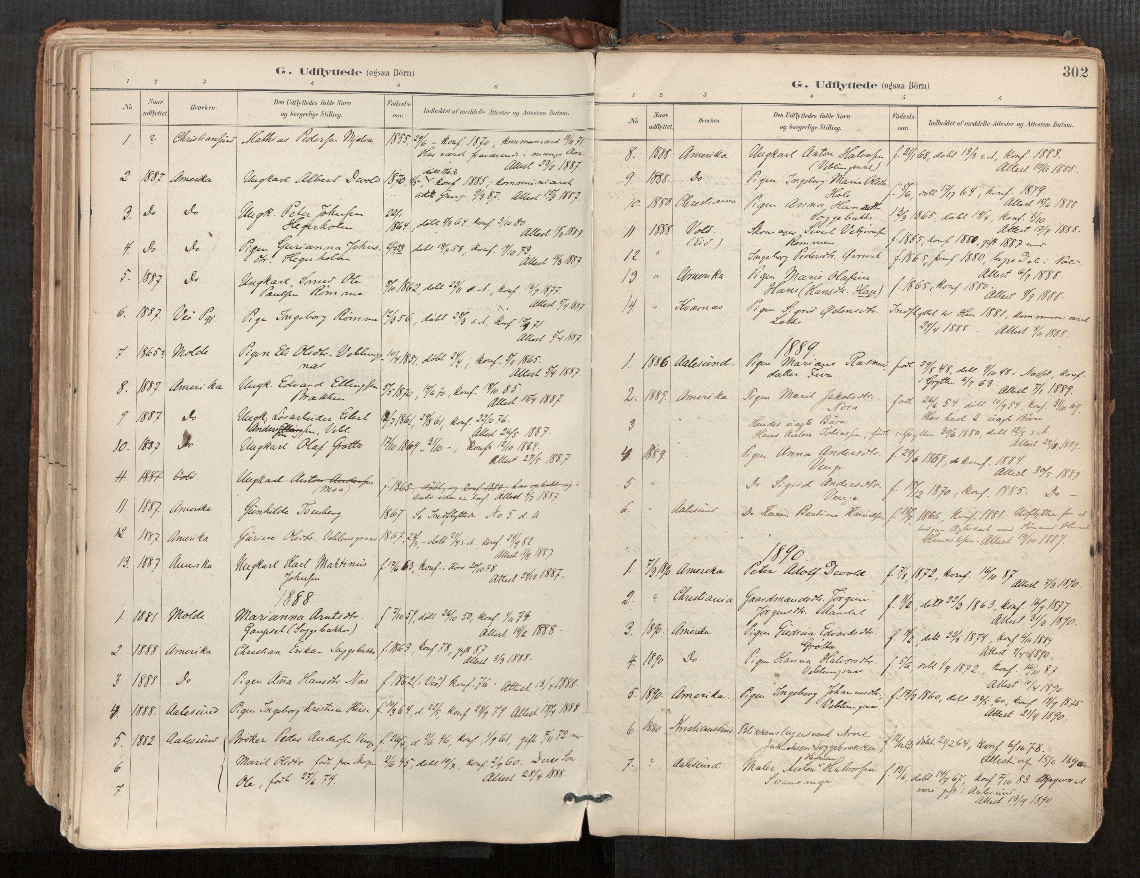 Ministerialprotokoller, klokkerbøker og fødselsregistre - Møre og Romsdal, SAT/A-1454/544/L0585: Parish register (official) no. 544A06, 1887-1924, p. 302