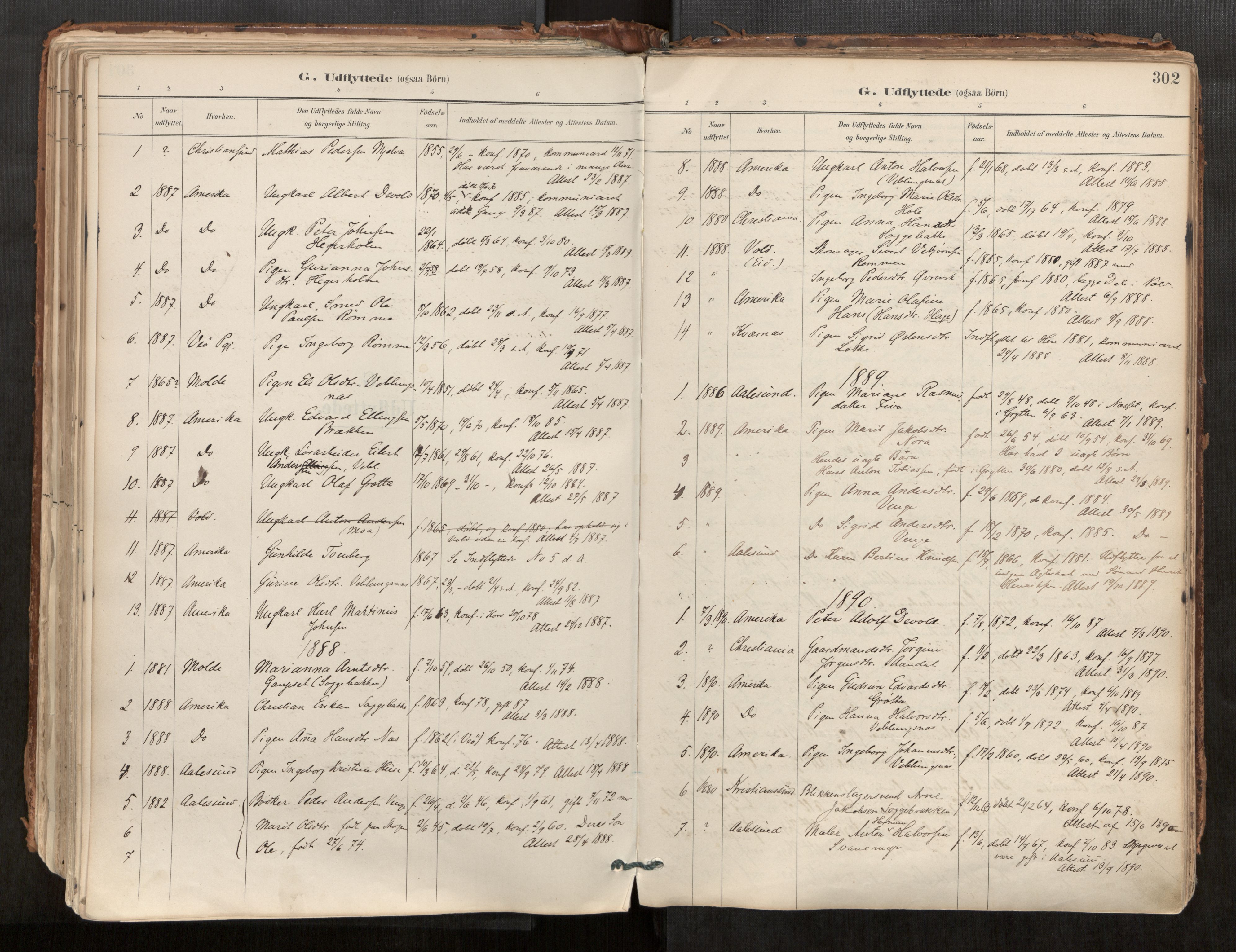 Ministerialprotokoller, klokkerbøker og fødselsregistre - Møre og Romsdal, AV/SAT-A-1454/544/L0585: Parish register (official) no. 544A06, 1887-1924, p. 302