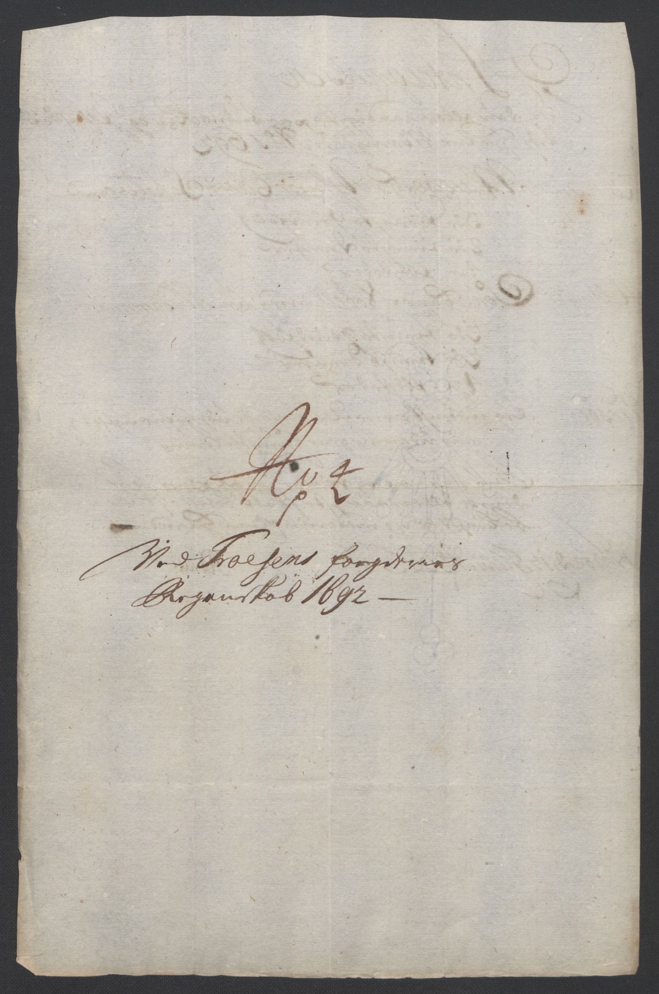 Rentekammeret inntil 1814, Reviderte regnskaper, Fogderegnskap, AV/RA-EA-4092/R57/L3849: Fogderegnskap Fosen, 1692-1693, p. 157