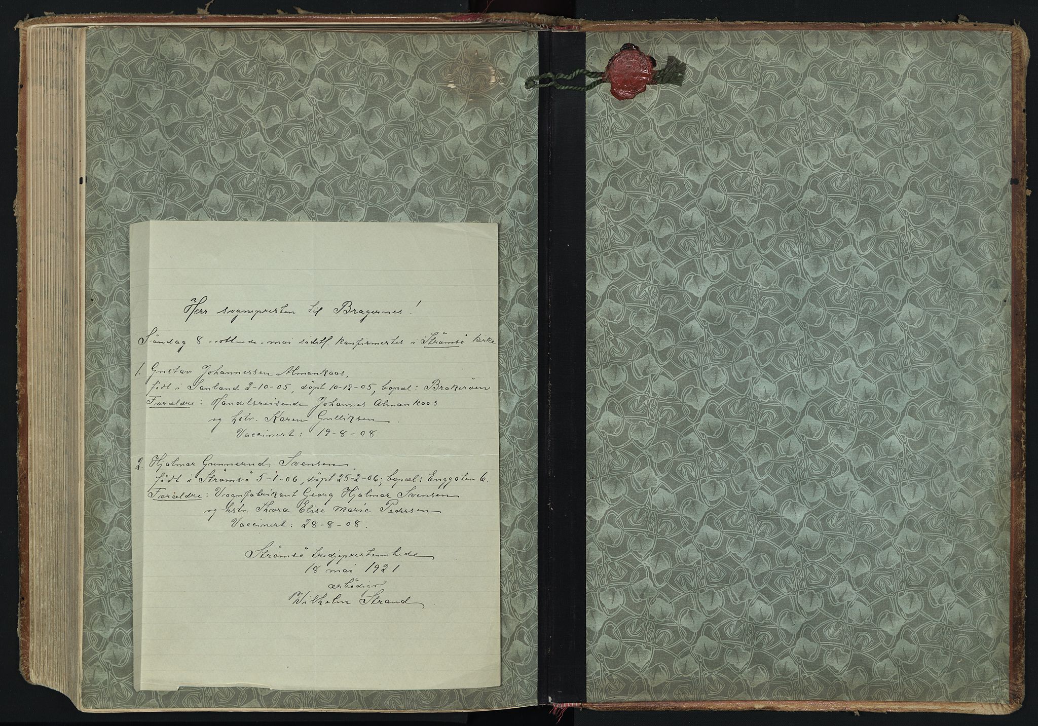Bragernes kirkebøker, SAKO/A-6/F/Fc/L0008: Parish register (official) no. III 8, 1909-1921