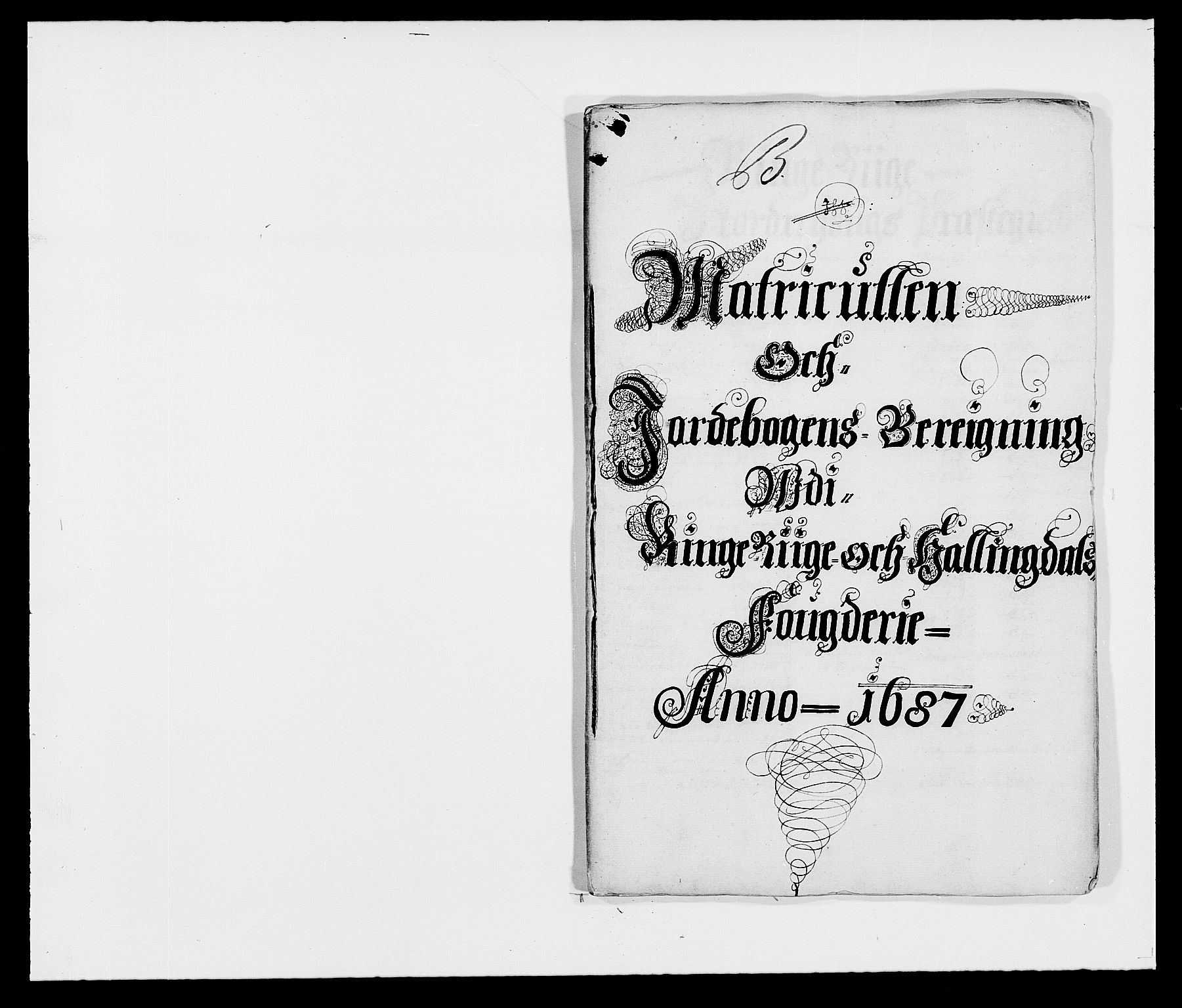 Rentekammeret inntil 1814, Reviderte regnskaper, Fogderegnskap, RA/EA-4092/R21/L1447: Fogderegnskap Ringerike og Hallingdal, 1687-1689, p. 11