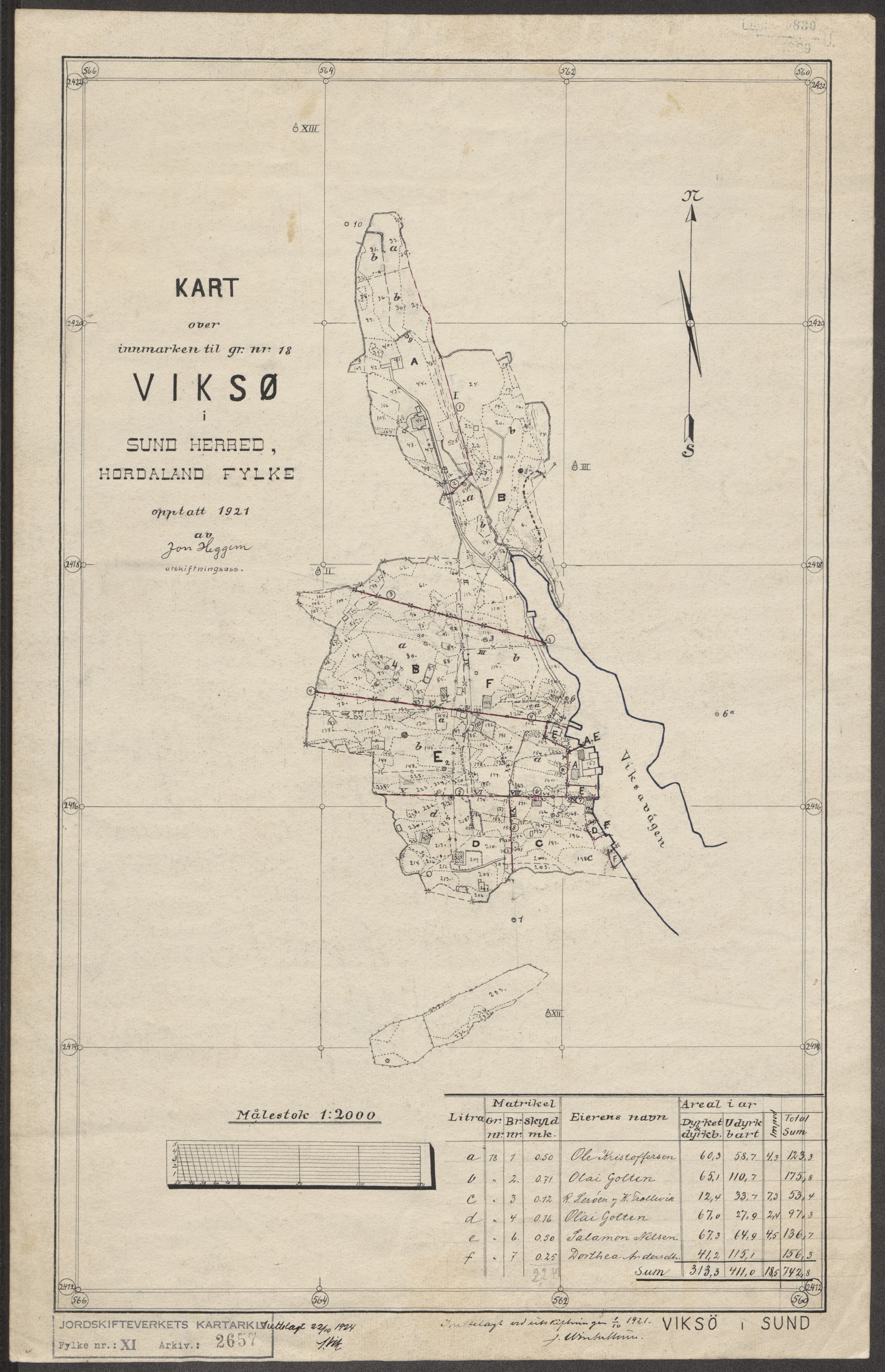 Jordskifteverkets kartarkiv, RA/S-3929/T, 1859-1988, p. 2986