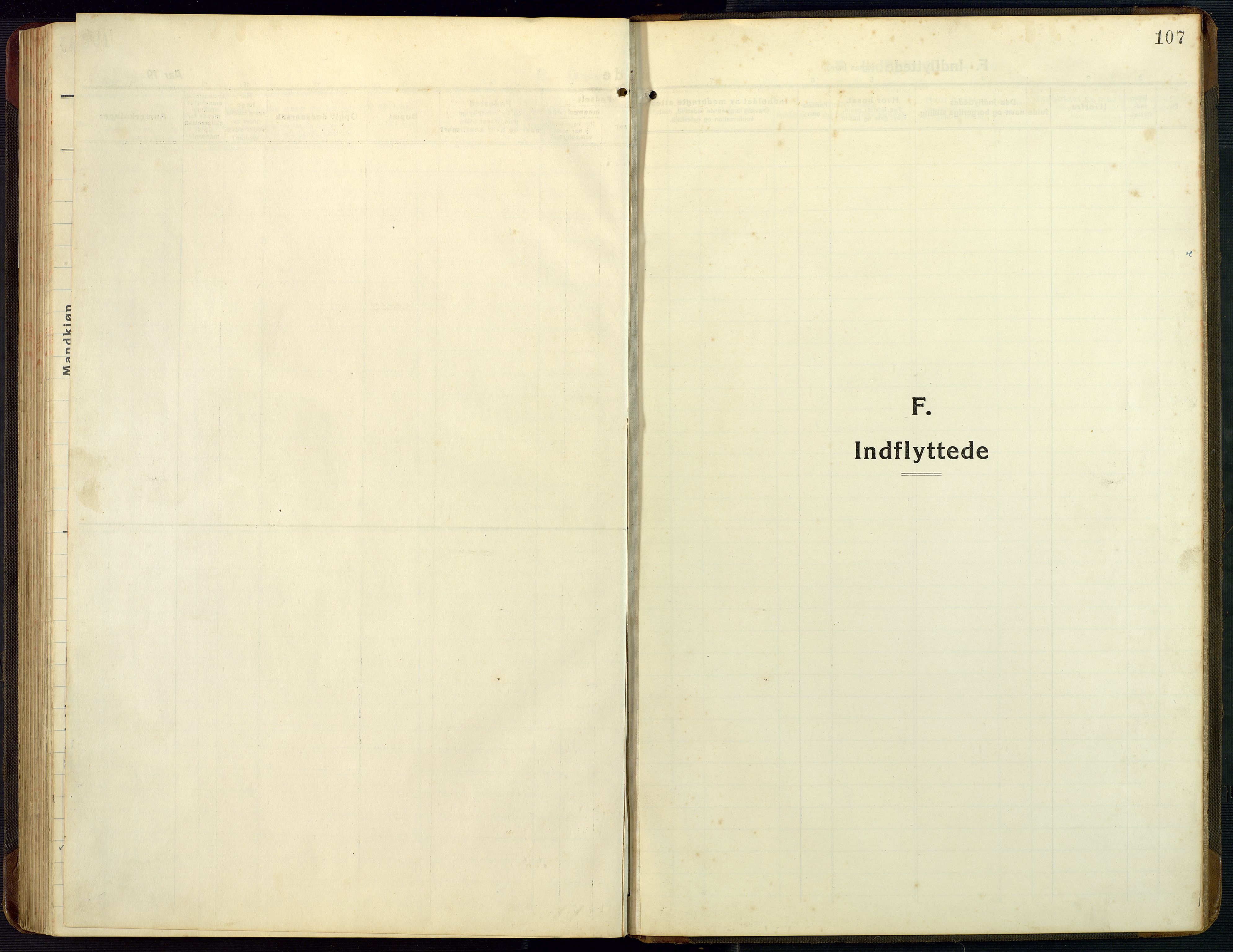 Bygland sokneprestkontor, SAK/1111-0006/F/Fb/Fba/L0003: Parish register (copy) no. B 3, 1920-1974, p. 107