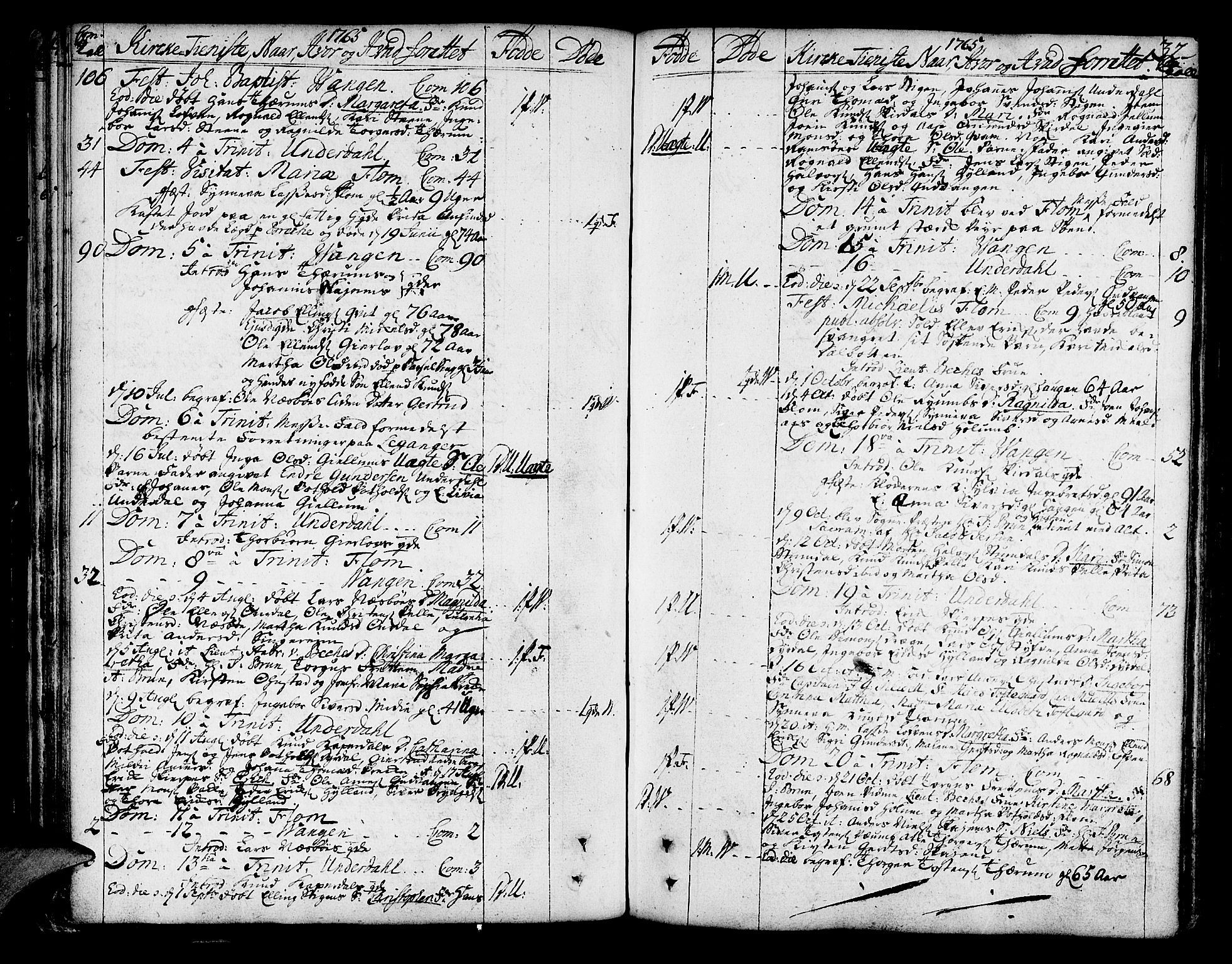 Aurland sokneprestembete, AV/SAB-A-99937/H/Ha/Haa/L0004: Parish register (official) no. A 4, 1756-1801, p. 32