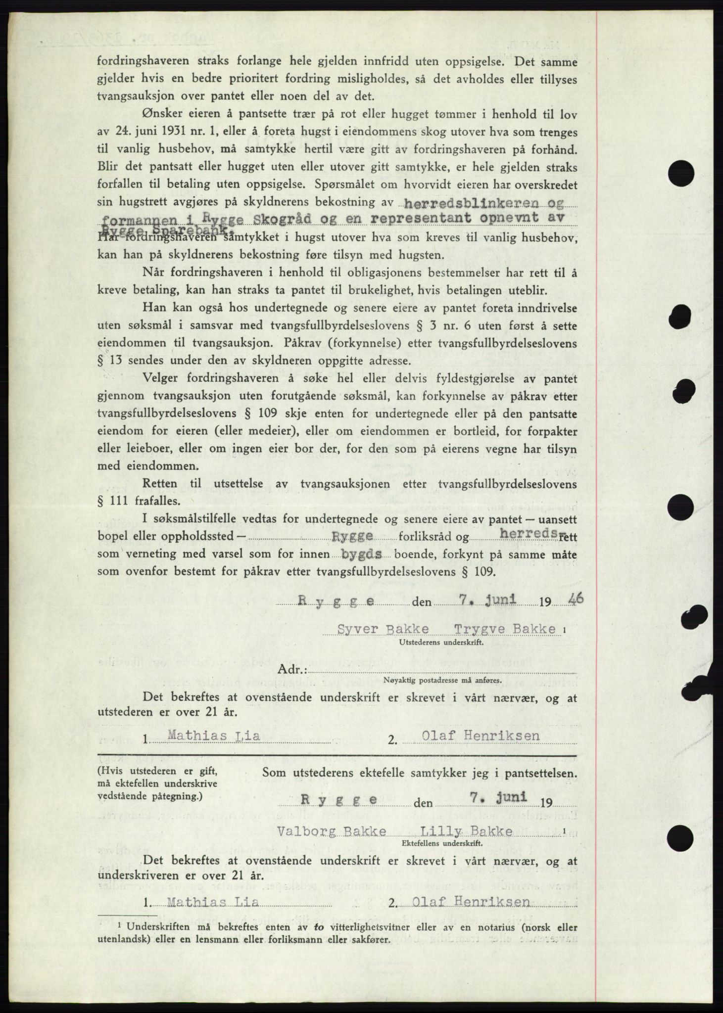 Moss sorenskriveri, SAO/A-10168: Mortgage book no. B15, 1946-1946, Diary no: : 1363/1946