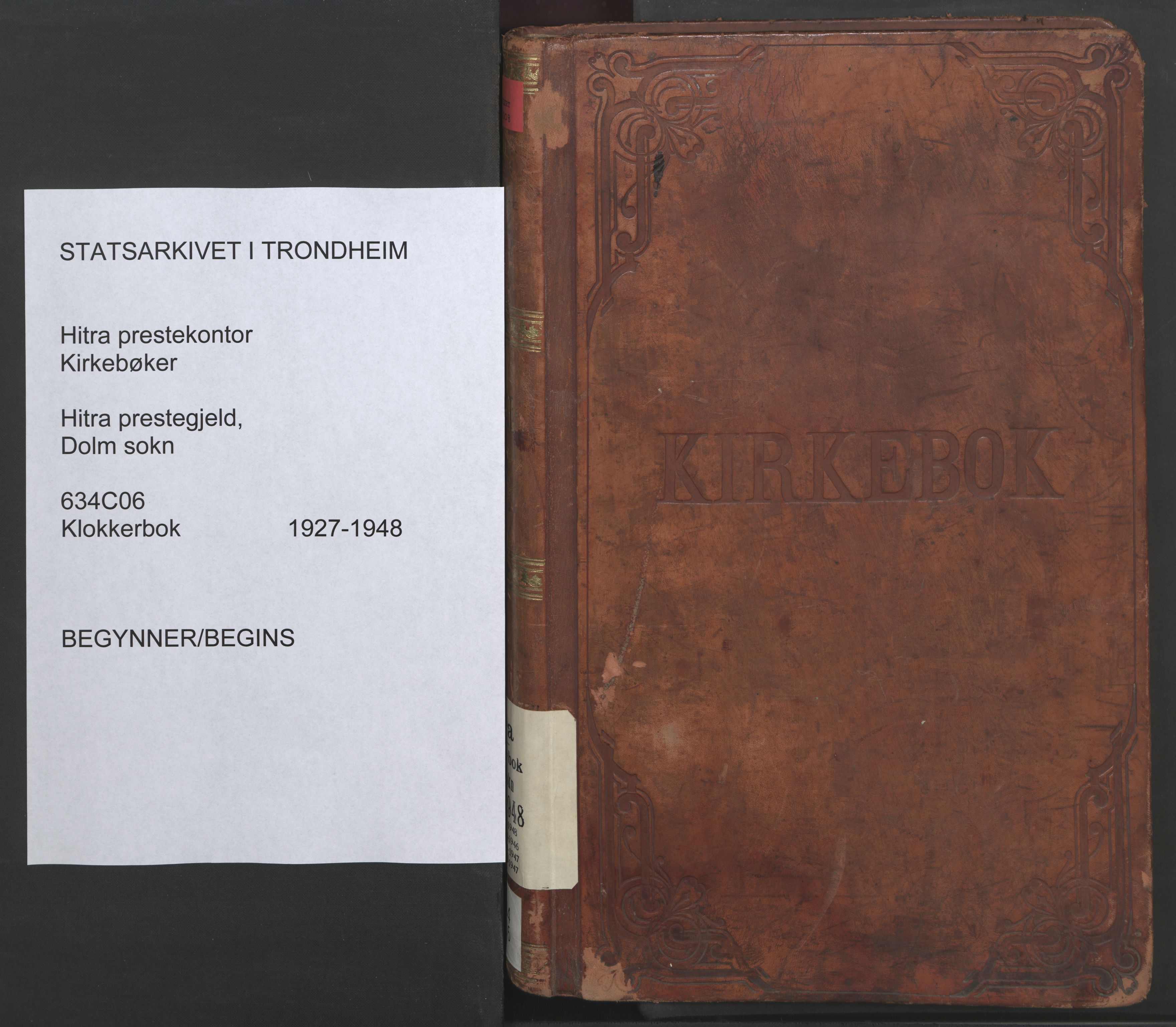 Ministerialprotokoller, klokkerbøker og fødselsregistre - Sør-Trøndelag, SAT/A-1456/634/L0544: Parish register (copy) no. 634C06, 1927-1948