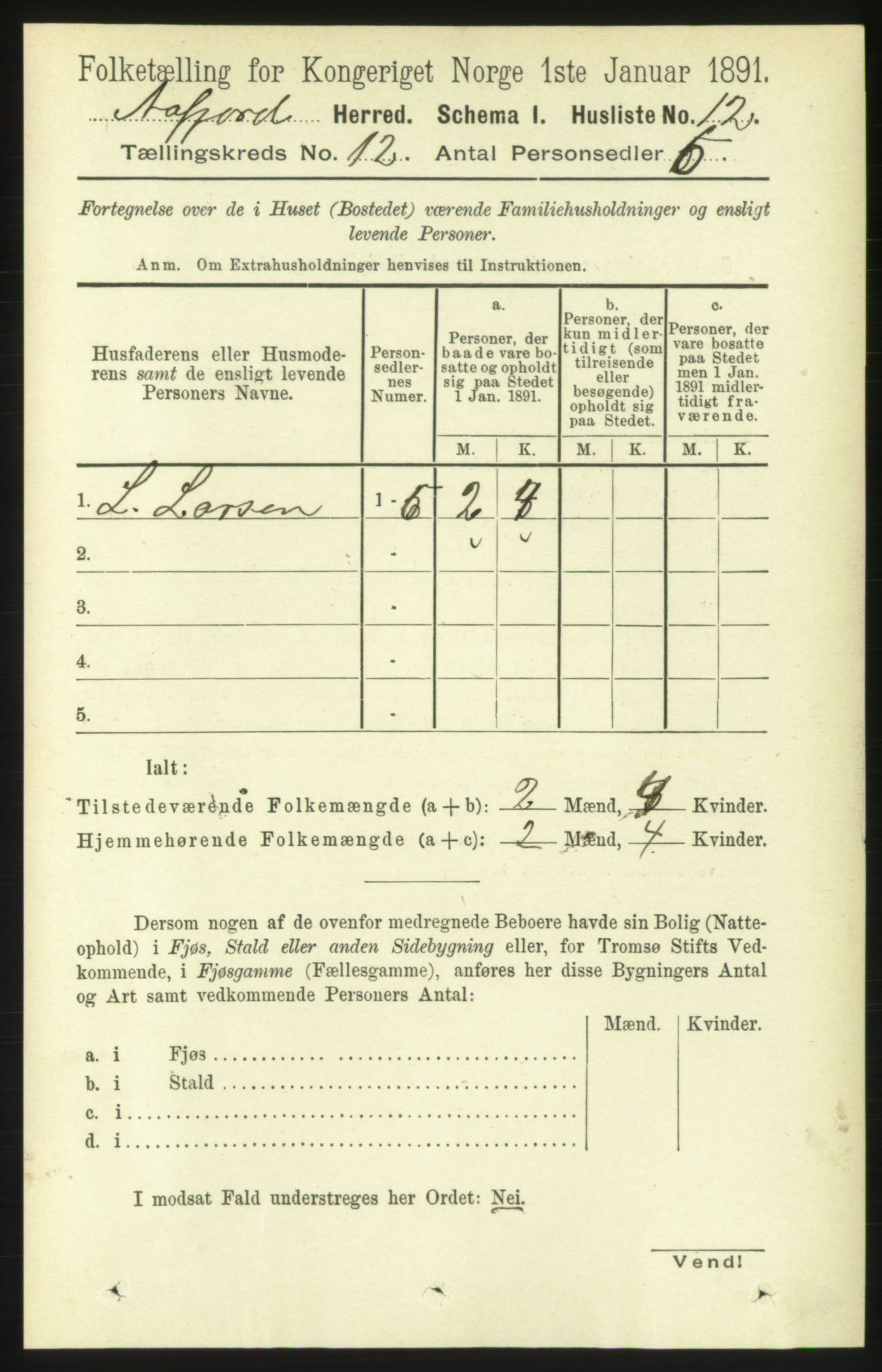 RA, 1891 census for 1630 Åfjord, 1891, p. 3698