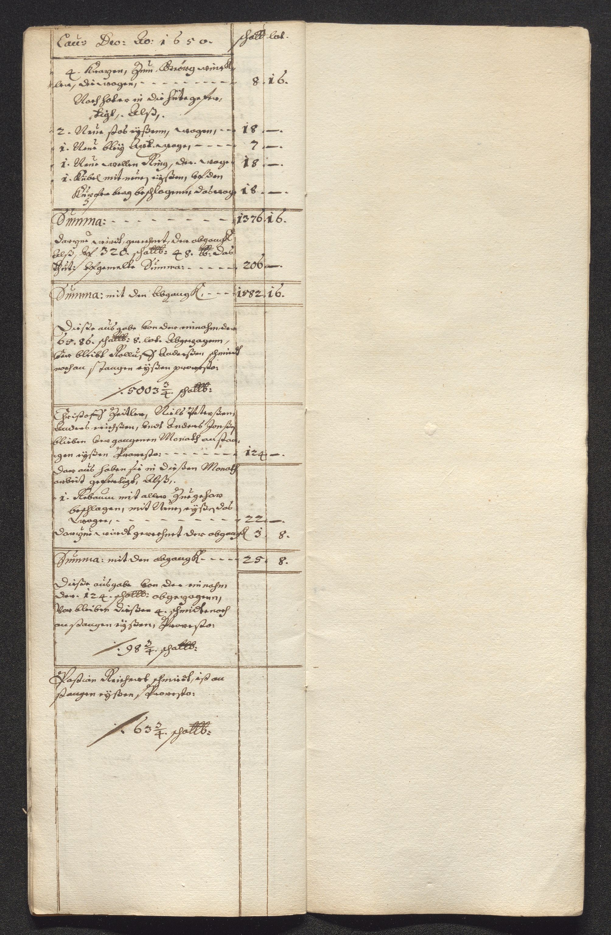 Kongsberg Sølvverk 1623-1816, AV/SAKO-EA-3135/001/D/Dc/Dcd/L0024: Utgiftsregnskap for gruver m.m. , 1650, p. 46