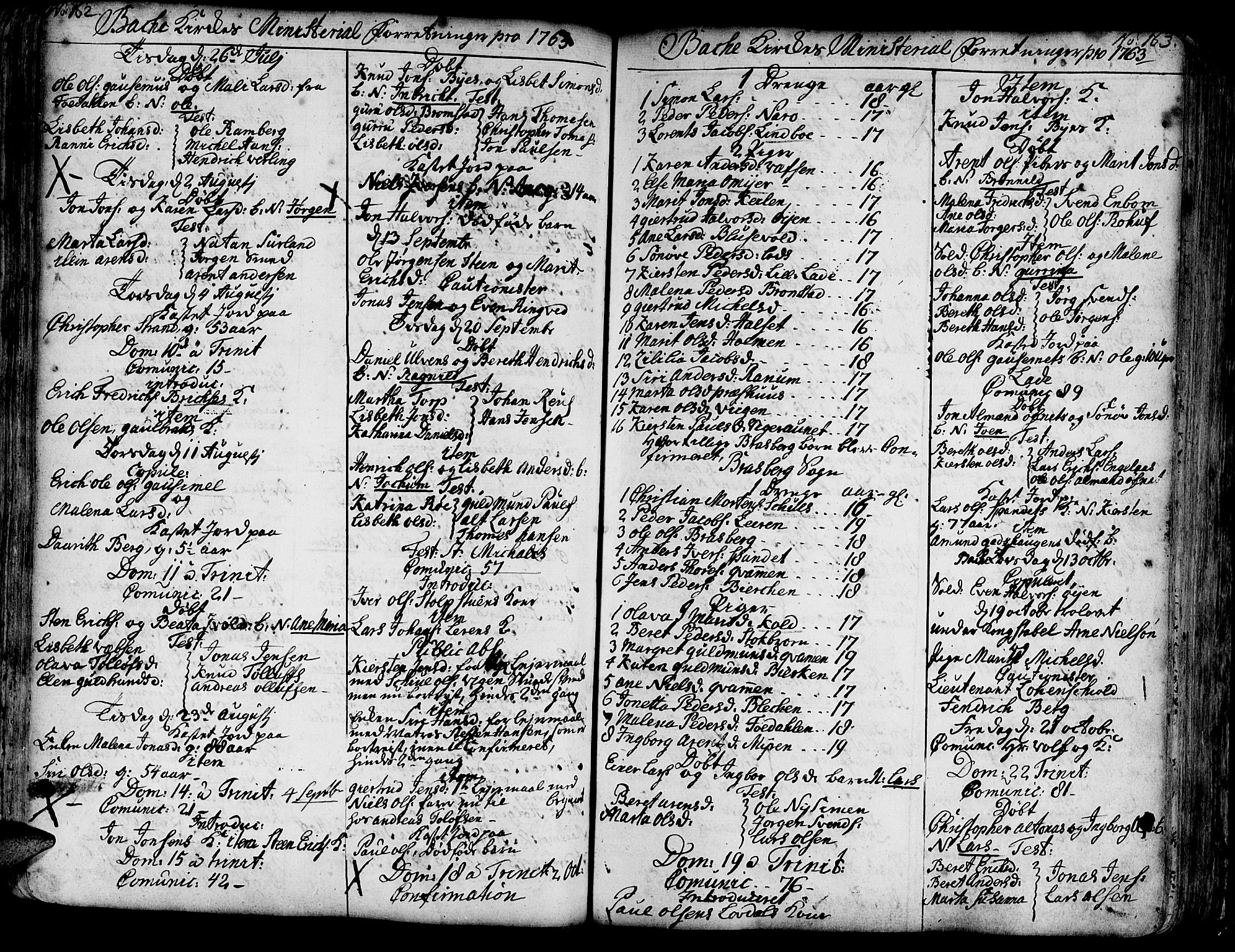 Ministerialprotokoller, klokkerbøker og fødselsregistre - Sør-Trøndelag, SAT/A-1456/606/L0276: Parish register (official) no. 606A01 /2, 1727-1779, p. 162-163