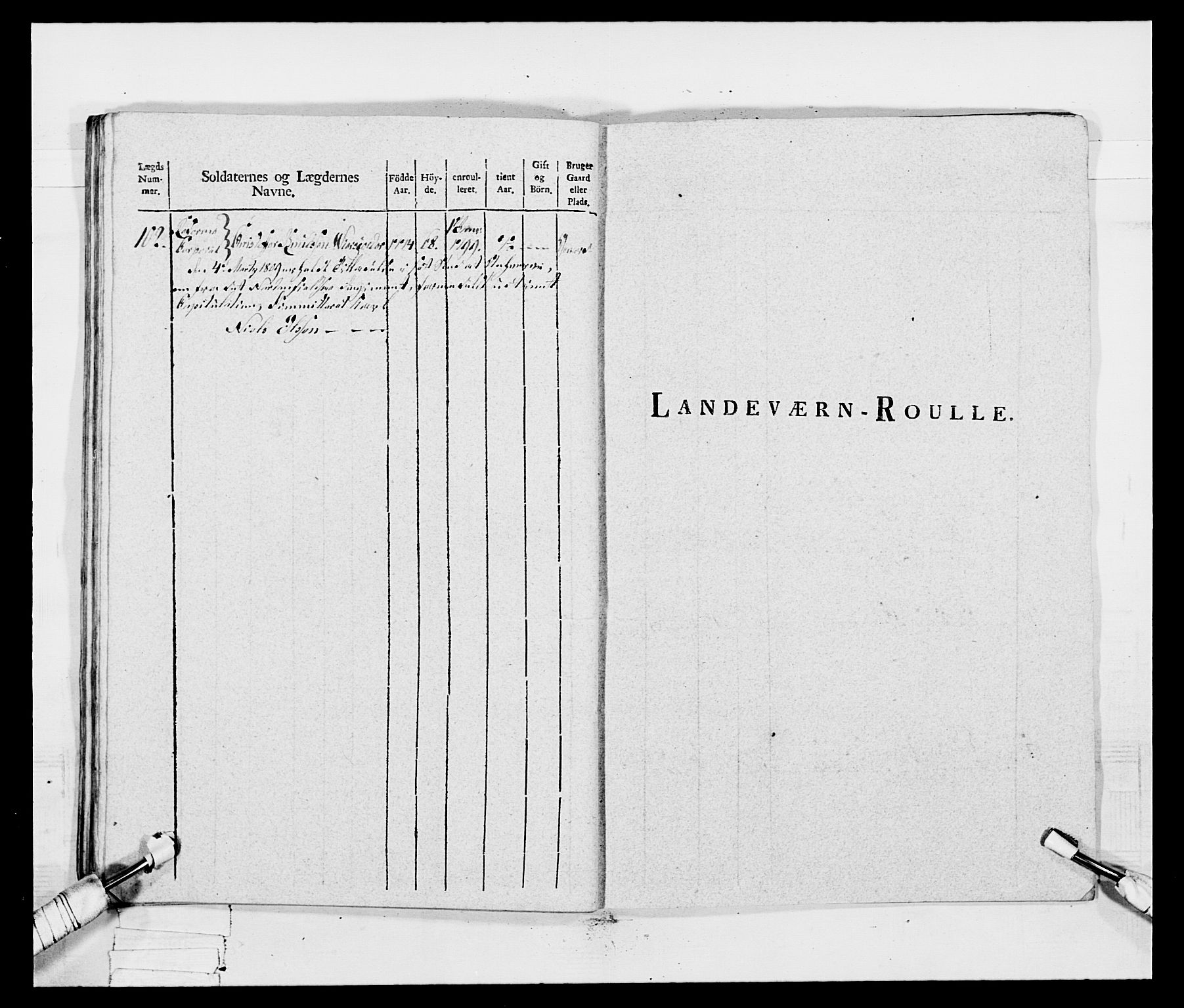 Generalitets- og kommissariatskollegiet, Det kongelige norske kommissariatskollegium, RA/EA-5420/E/Eh/L0047: 2. Akershusiske nasjonale infanteriregiment, 1791-1810, p. 283