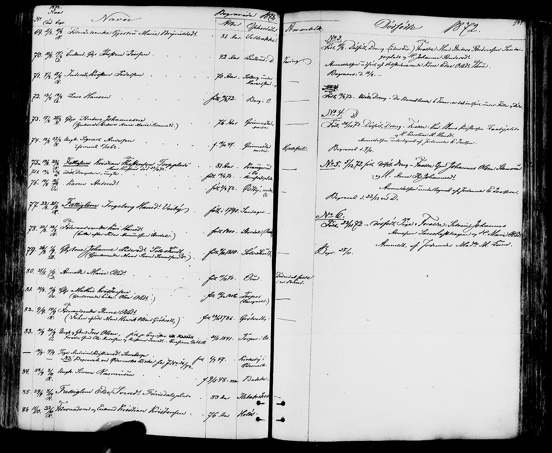 Rakkestad prestekontor Kirkebøker, AV/SAO-A-2008/F/Fa/L0011: Parish register (official) no. I 11, 1862-1877, p. 484