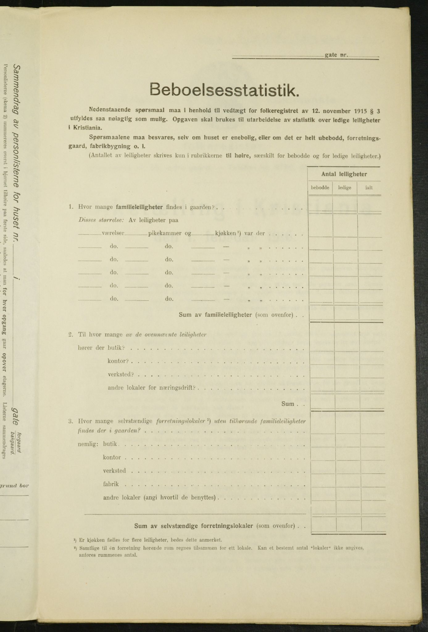 OBA, Municipal Census 1916 for Kristiania, 1916, p. 1386