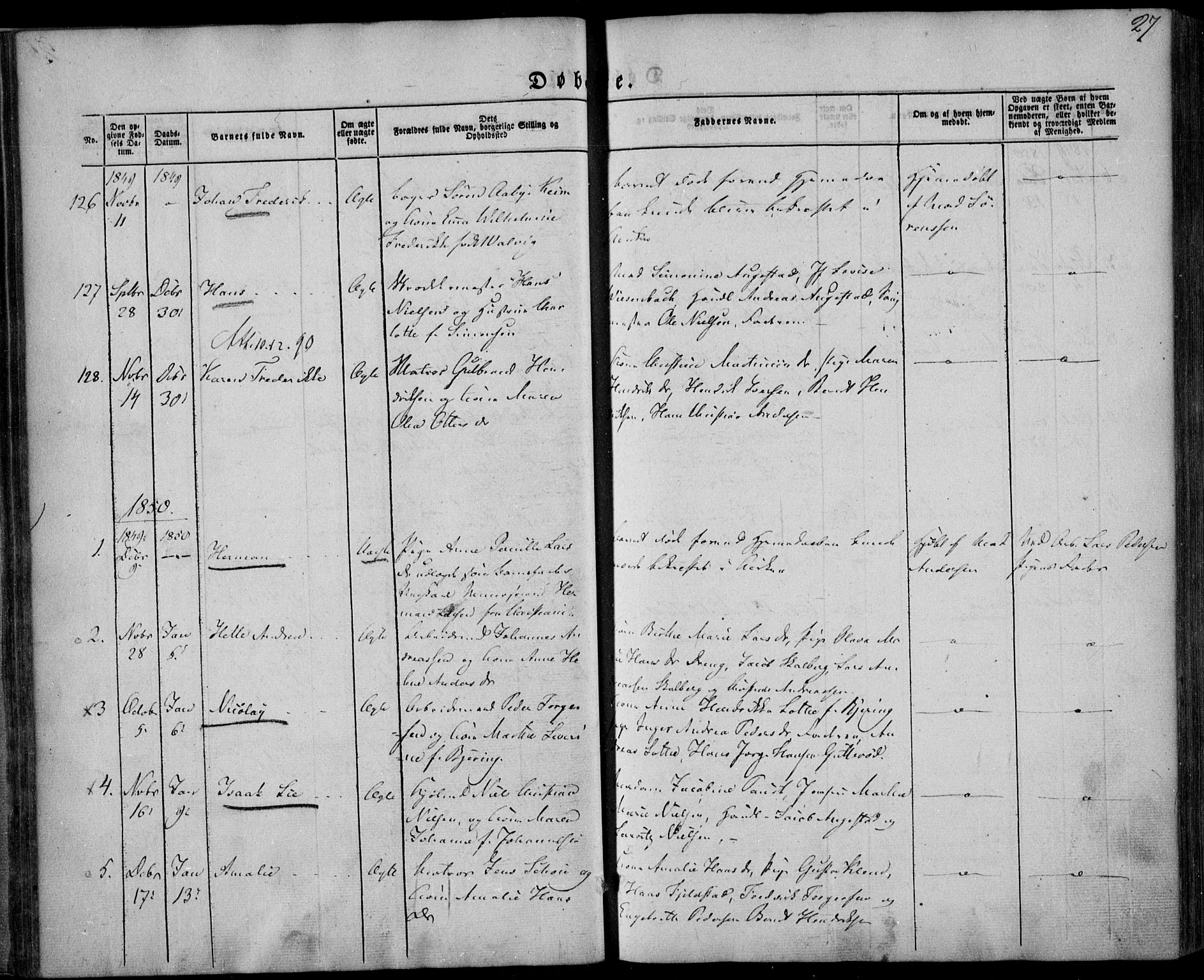 Larvik kirkebøker, SAKO/A-352/F/Fa/L0003: Parish register (official) no. I 3, 1848-1856, p. 27