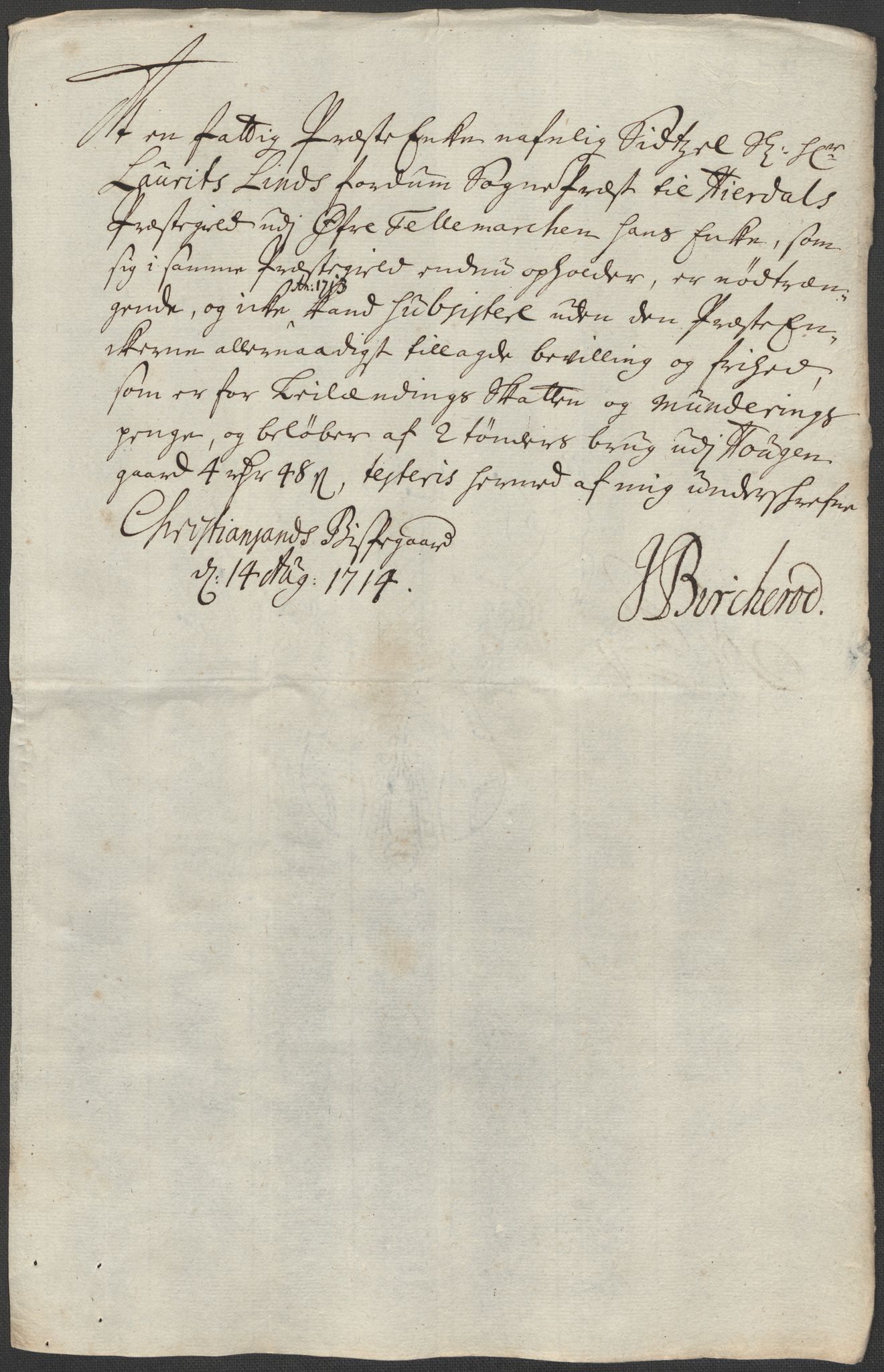 Rentekammeret inntil 1814, Reviderte regnskaper, Fogderegnskap, RA/EA-4092/R36/L2125: Fogderegnskap Øvre og Nedre Telemark og Bamble, 1713, p. 167