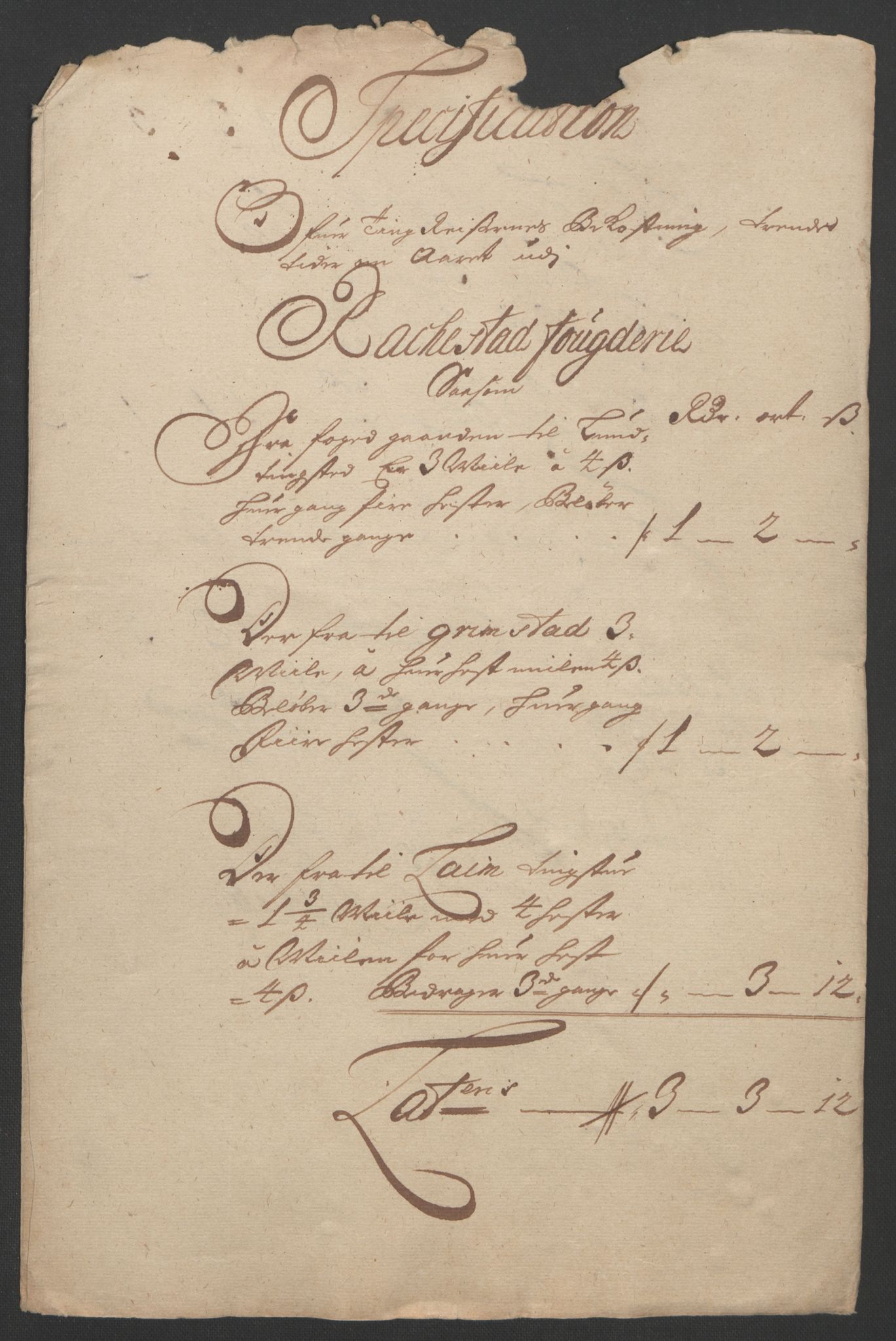 Rentekammeret inntil 1814, Reviderte regnskaper, Fogderegnskap, AV/RA-EA-4092/R07/L0285: Fogderegnskap Rakkestad, Heggen og Frøland, 1695, p. 344