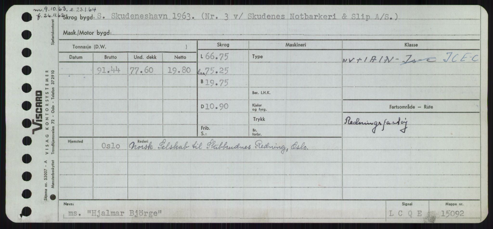 Sjøfartsdirektoratet med forløpere, Skipsmålingen, AV/RA-S-1627/H/Ha/L0003/0001: Fartøy, Hilm-Mar / Fartøy, Hilm-Kol, p. 25